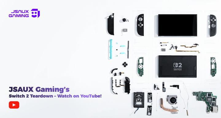 JSAUX Gaming's Switch 2 Teardown – Watch on YouTube!