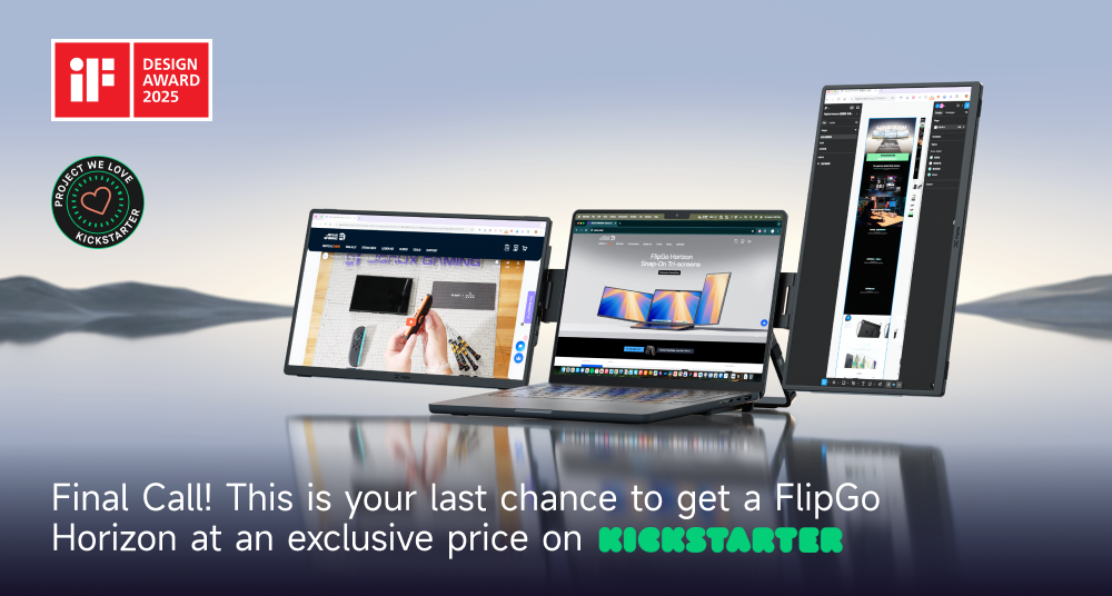 Final Call! This is your last chance to get a FlipGo Horizon at an exclusive price on Kickstarter!