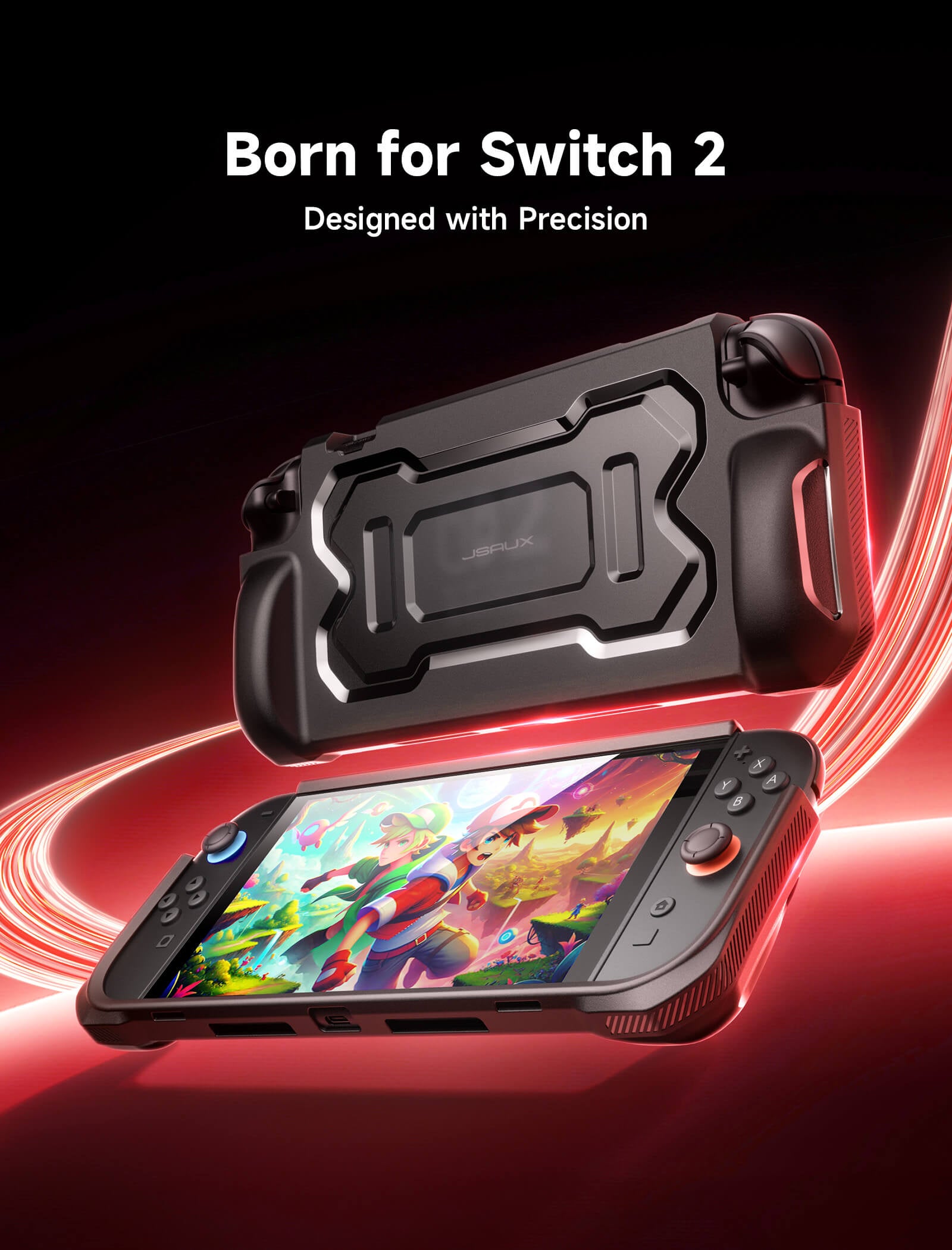 Ergonomic Battle Armor Protective Case for Switch 2