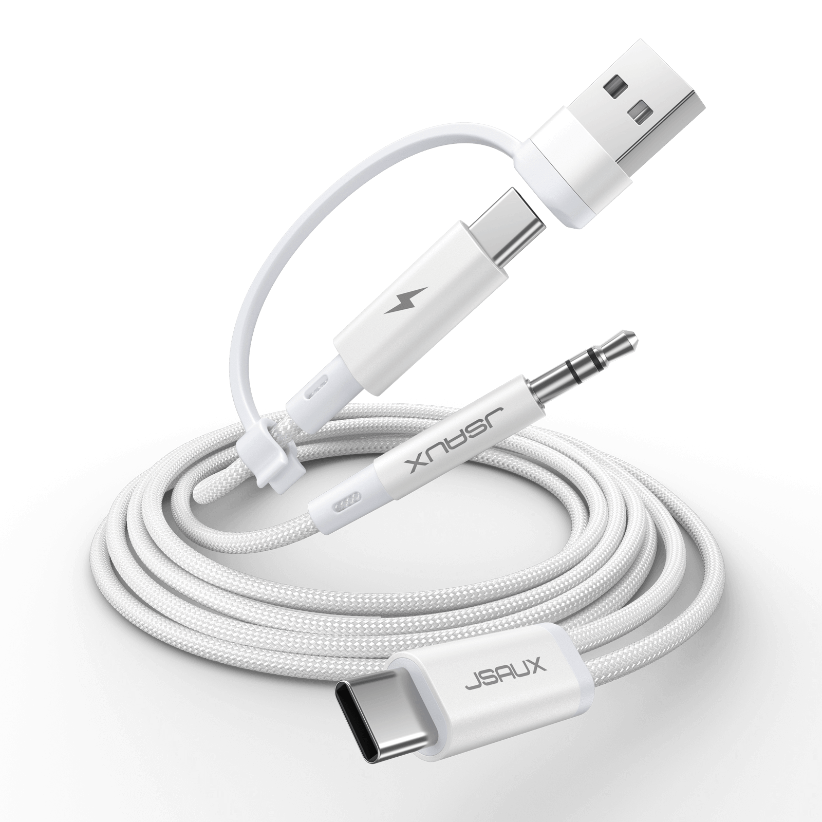 2-in-1 USB C to 3.5mm Headphone and Charger Cable