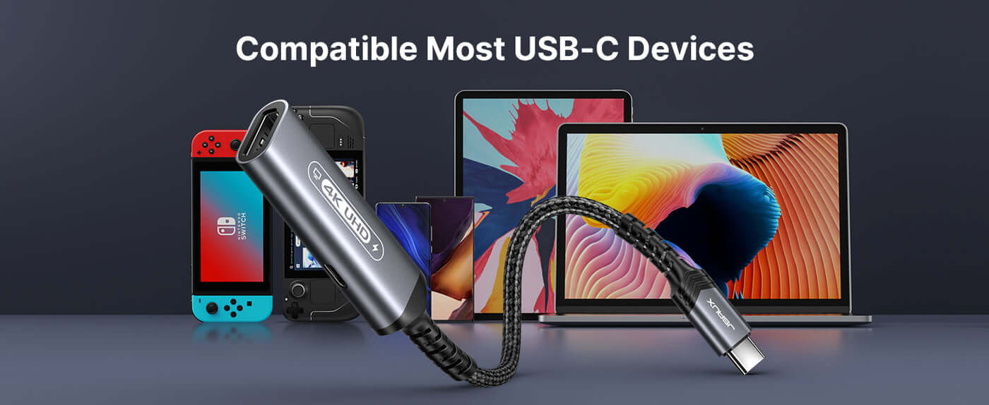 2-in-1 USB-C to 4K@60Hz HDMI Charging Adapter