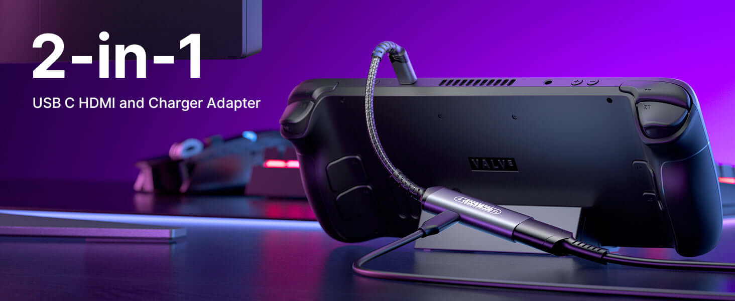 2-in-1 USB-C to 4K@60Hz HDMI Charging Adapter