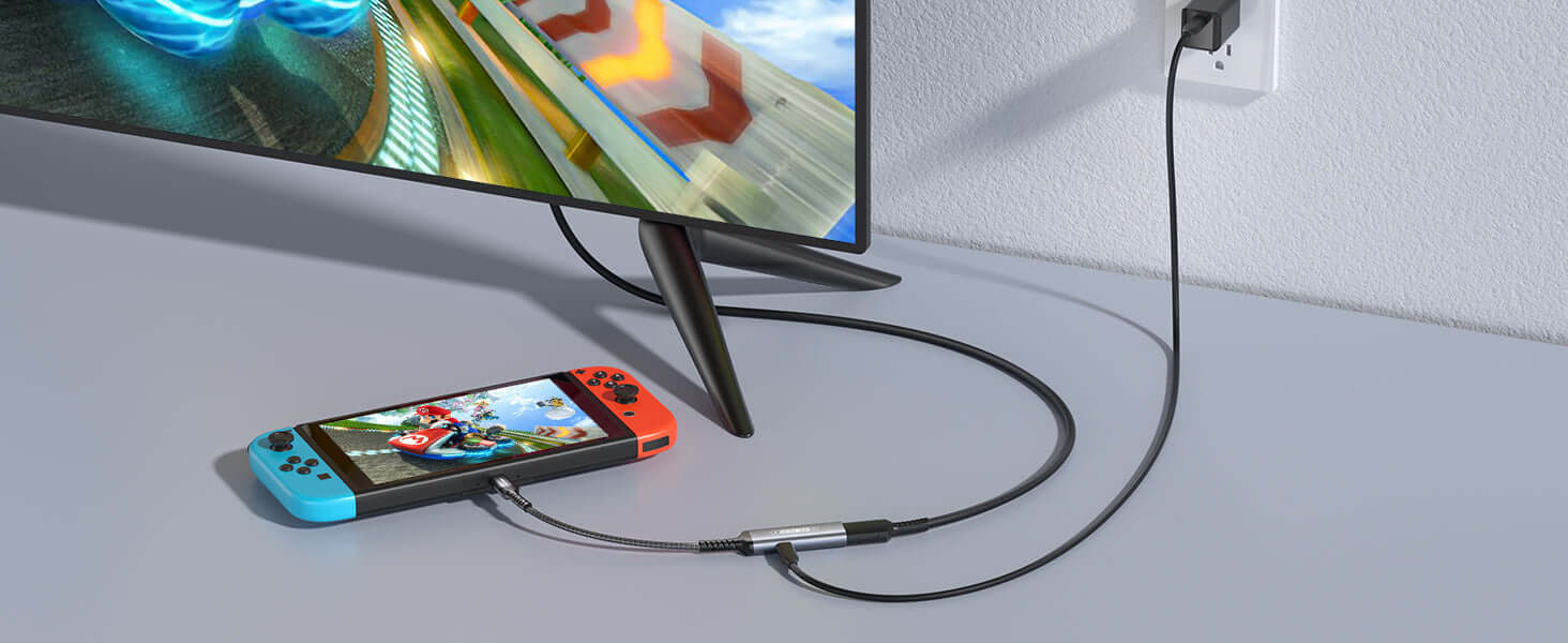 2-in-1 USB-C to 4K@60Hz HDMI Charging Adapter