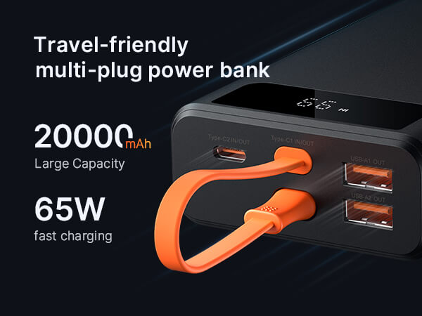 20000mAh 65W PD Portable Charger