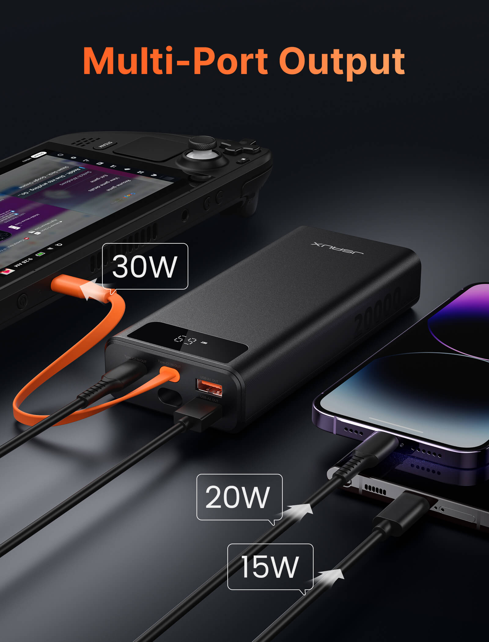 20000mAh 65W PD Portable Charger