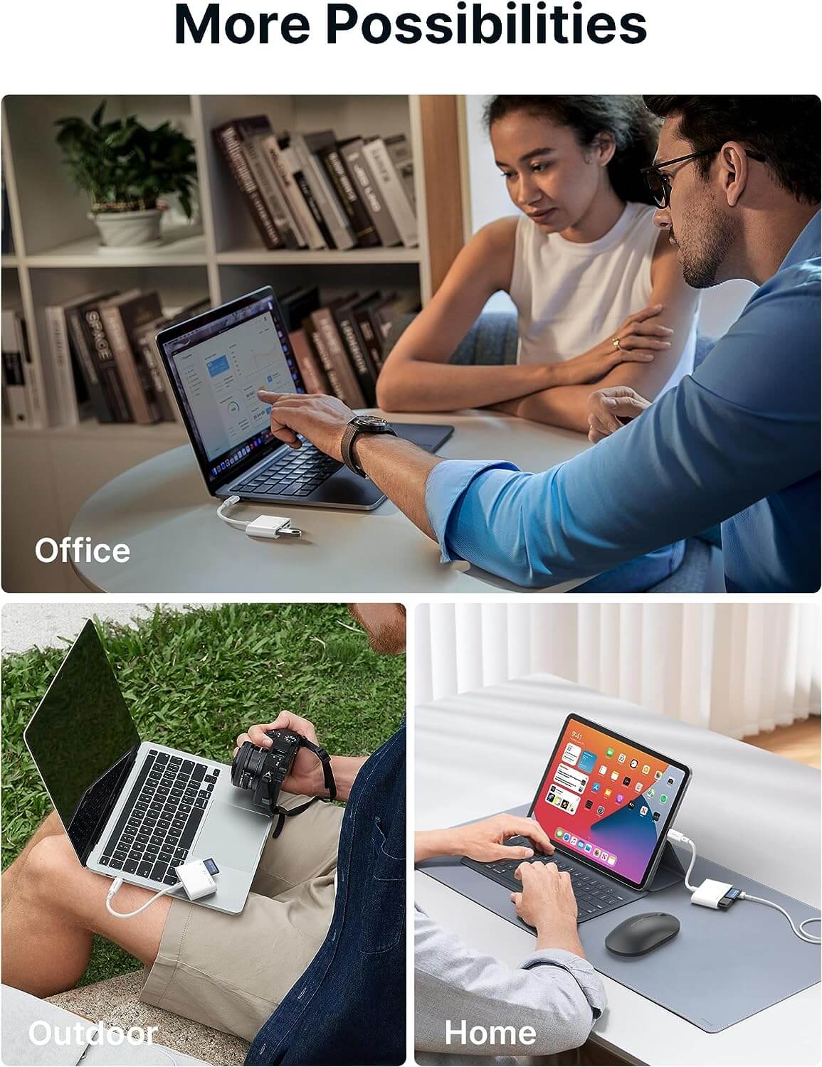 4-in-1 USB-C Micro SD Card Reader