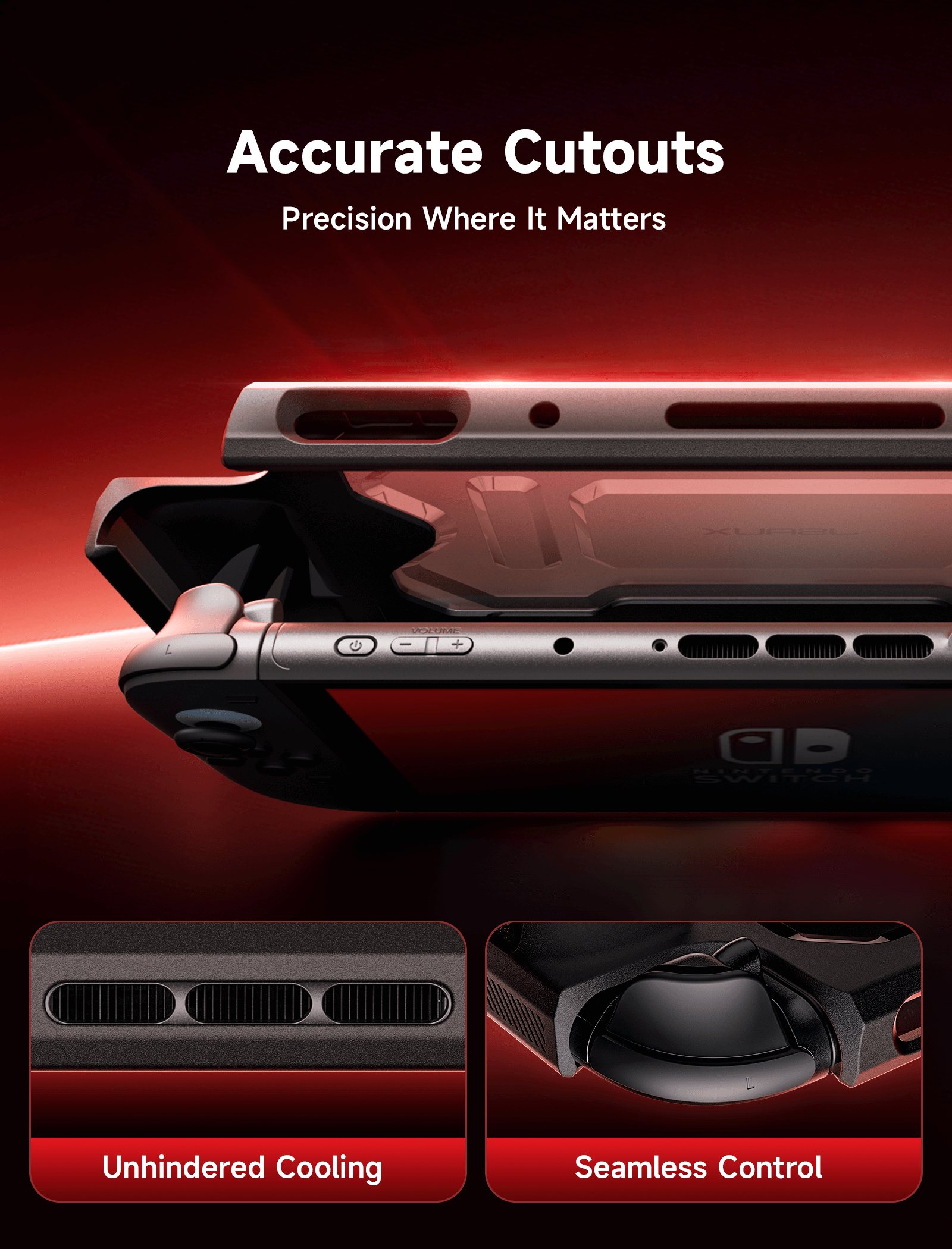 Ergonomic Battle Armor Protective Case for Switch 2