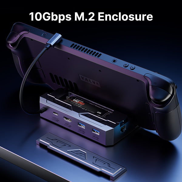 6-in-1 Docking Station with M.2 SSD Enclosure