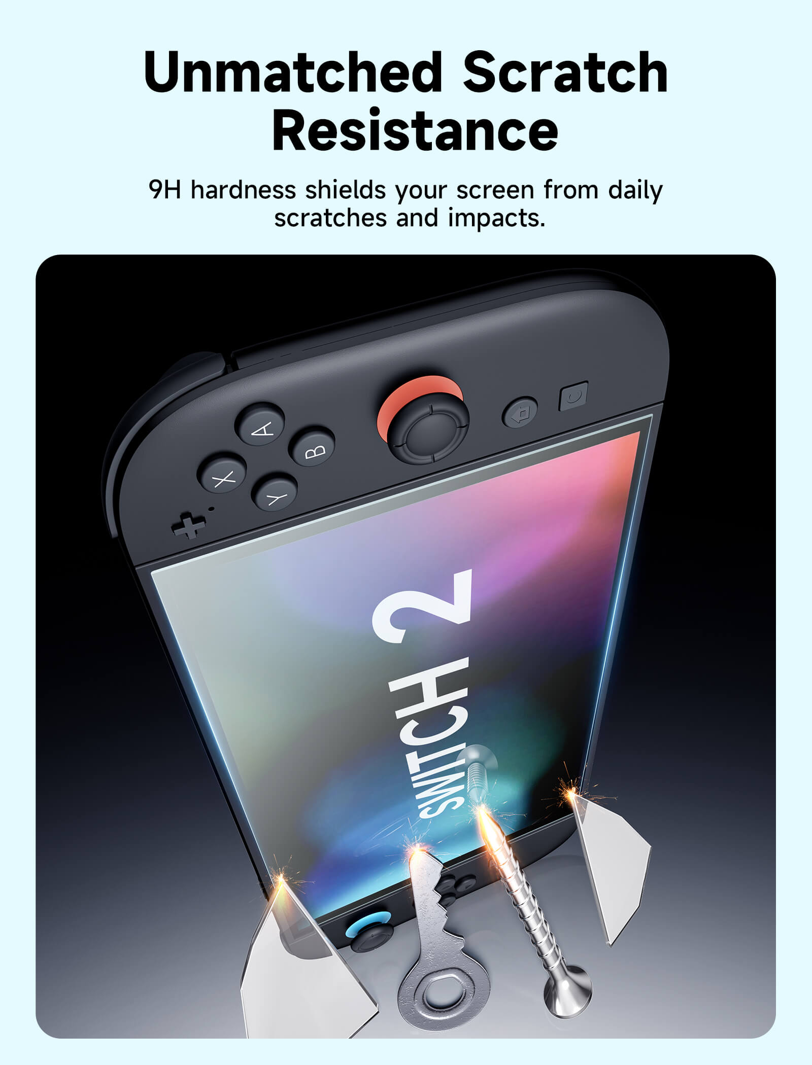 Switch 2用アンチグレアスクリーンプロテクター