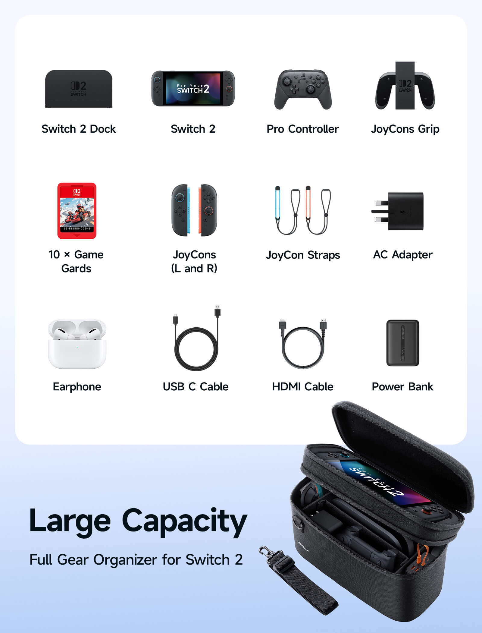 All-in-One Carrying Case for Switch 2