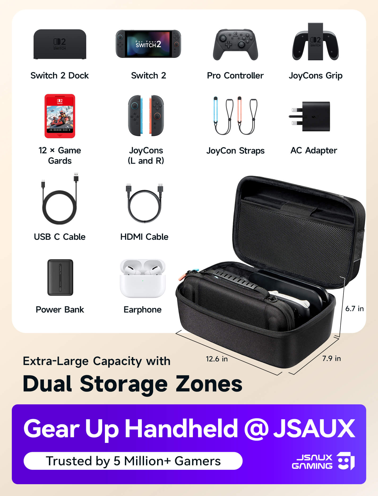 FlexForm Max - Switch 2用オールインワンモジュラーケース