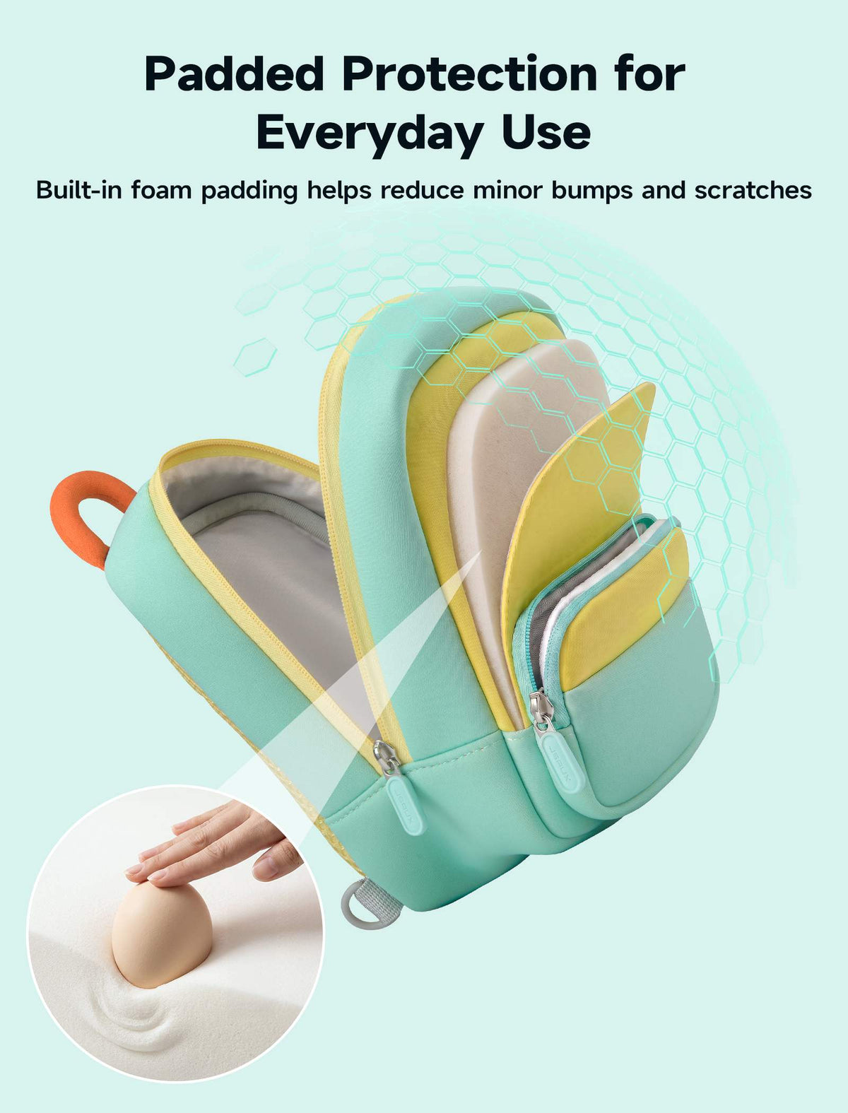 JSAUX Carry Sling Bag for Nex Playground features built-in foam padding to help protect the console from minor bumps and scratches