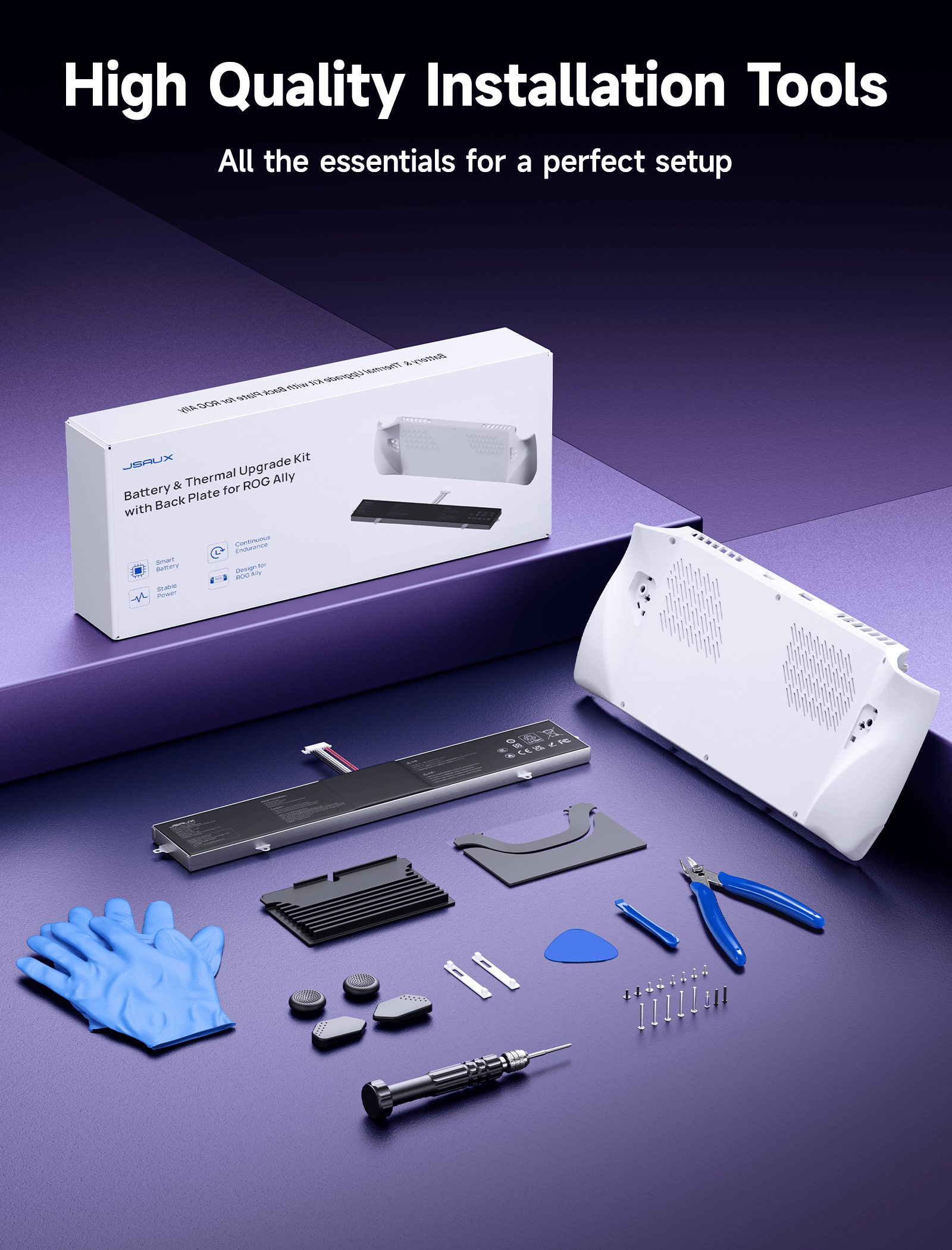 Battery & Thermal Upgrade Kit with Back Plate for ROG Ally
