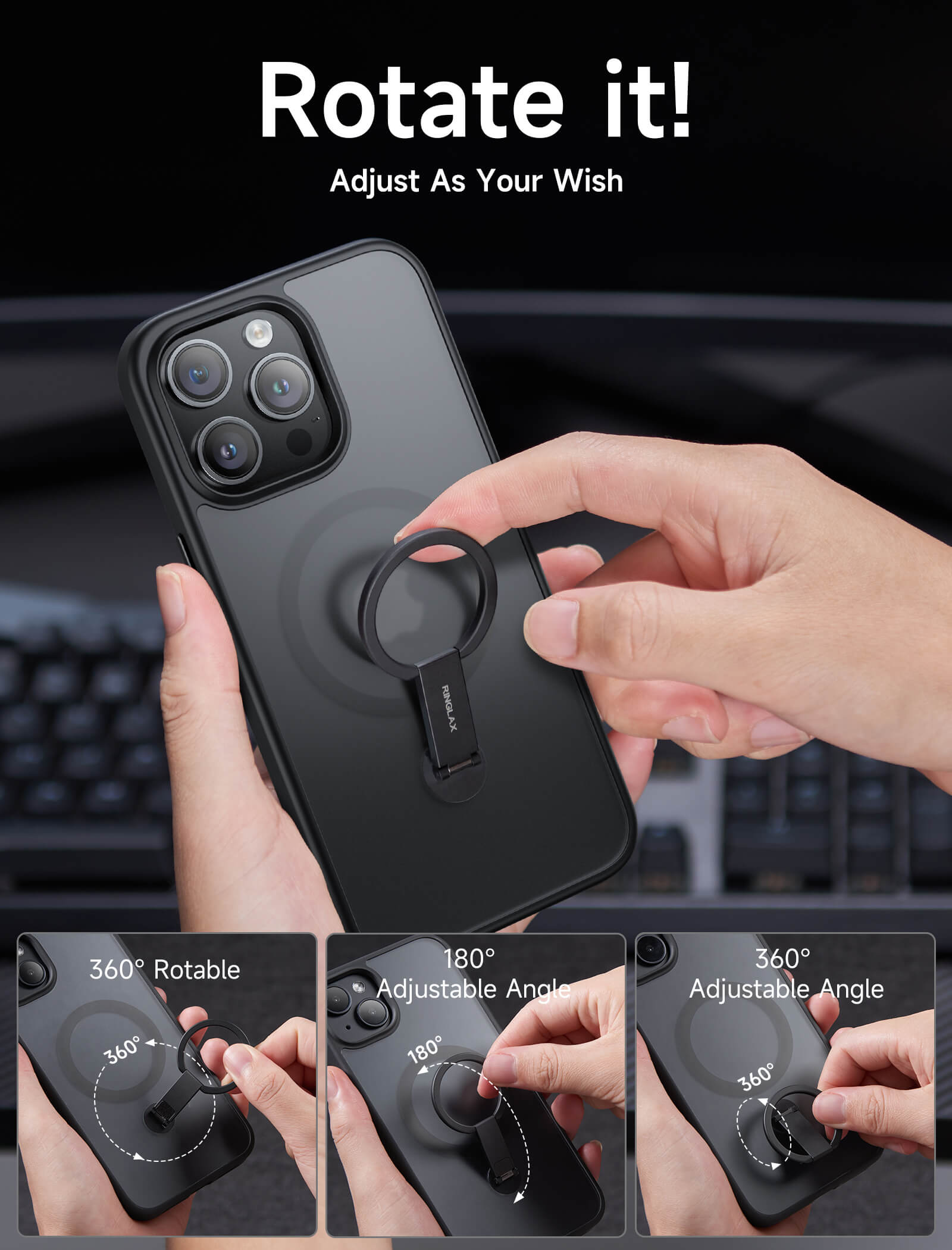 RingLax iPhone 15 系列保护壳