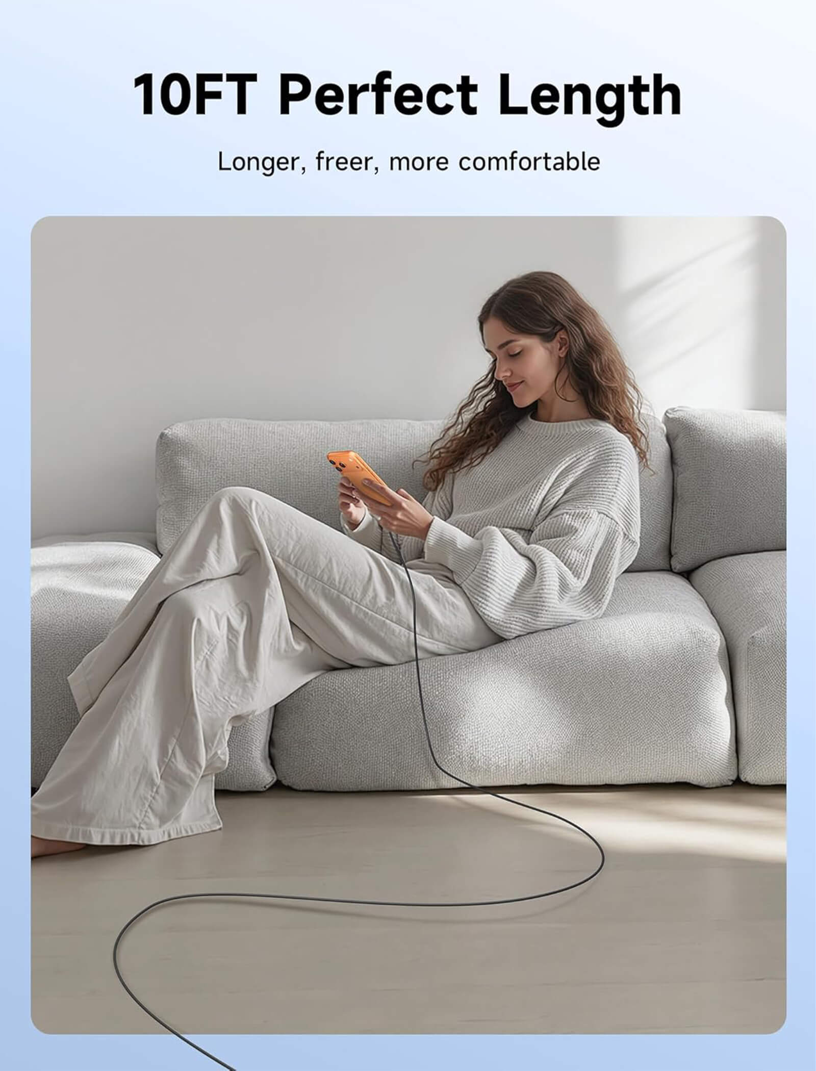 90° USB-C 直角充電ケーブル