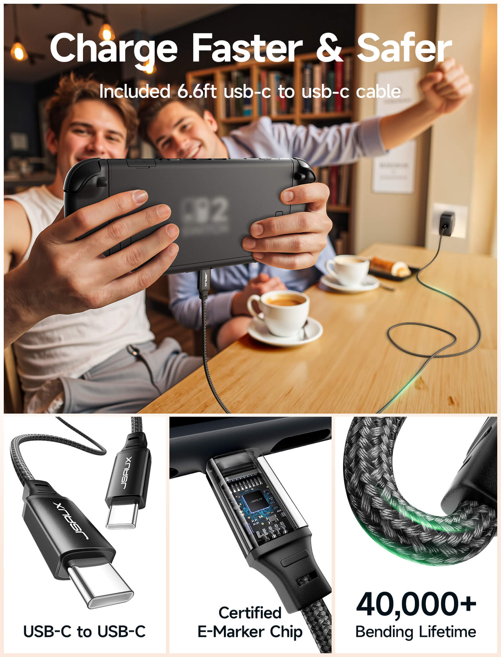 #Style_65w usb-c charger for flipgo lite 15.6"