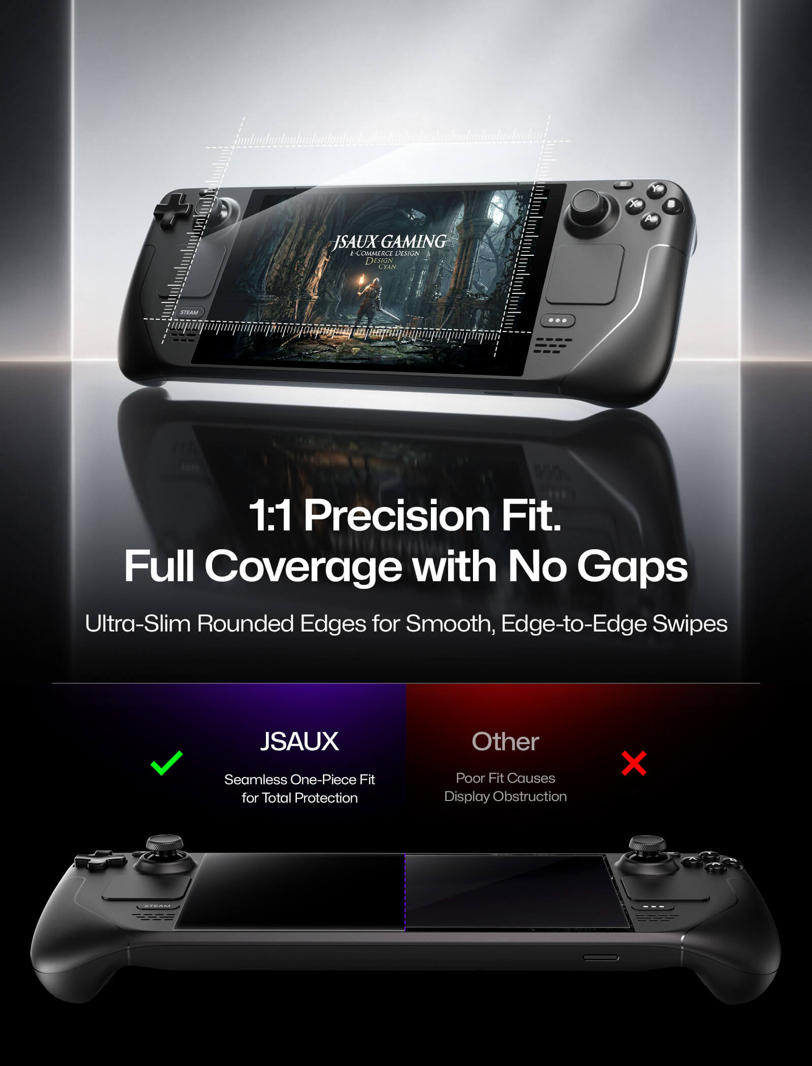 Obsidian AR Screen Protector for Steam Deck LCD & OLED