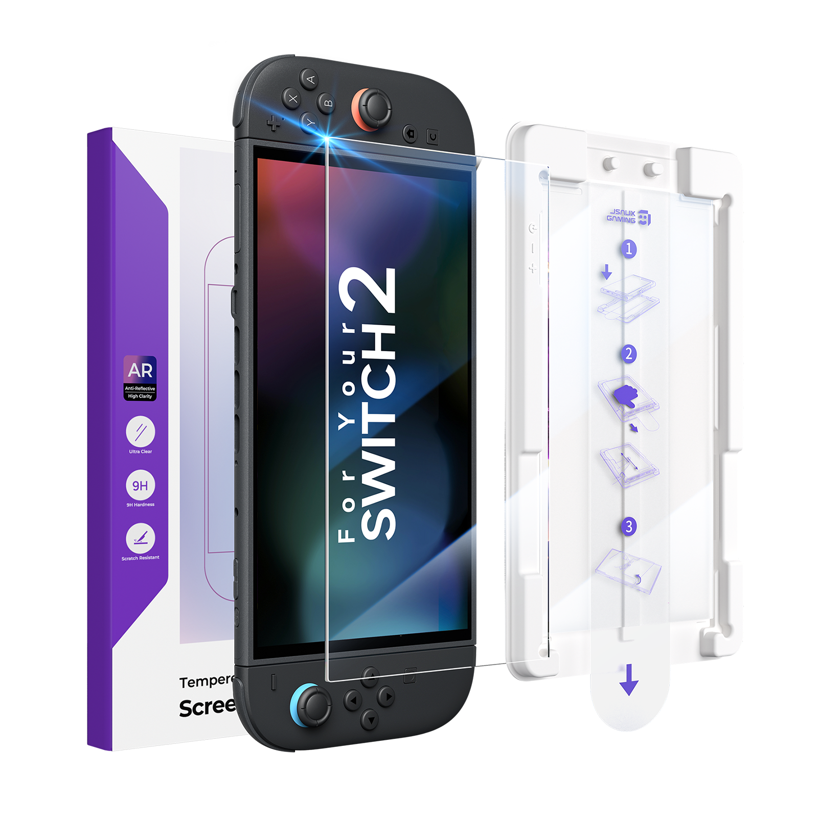 Obsidian AR Screen Protector for Switch 2