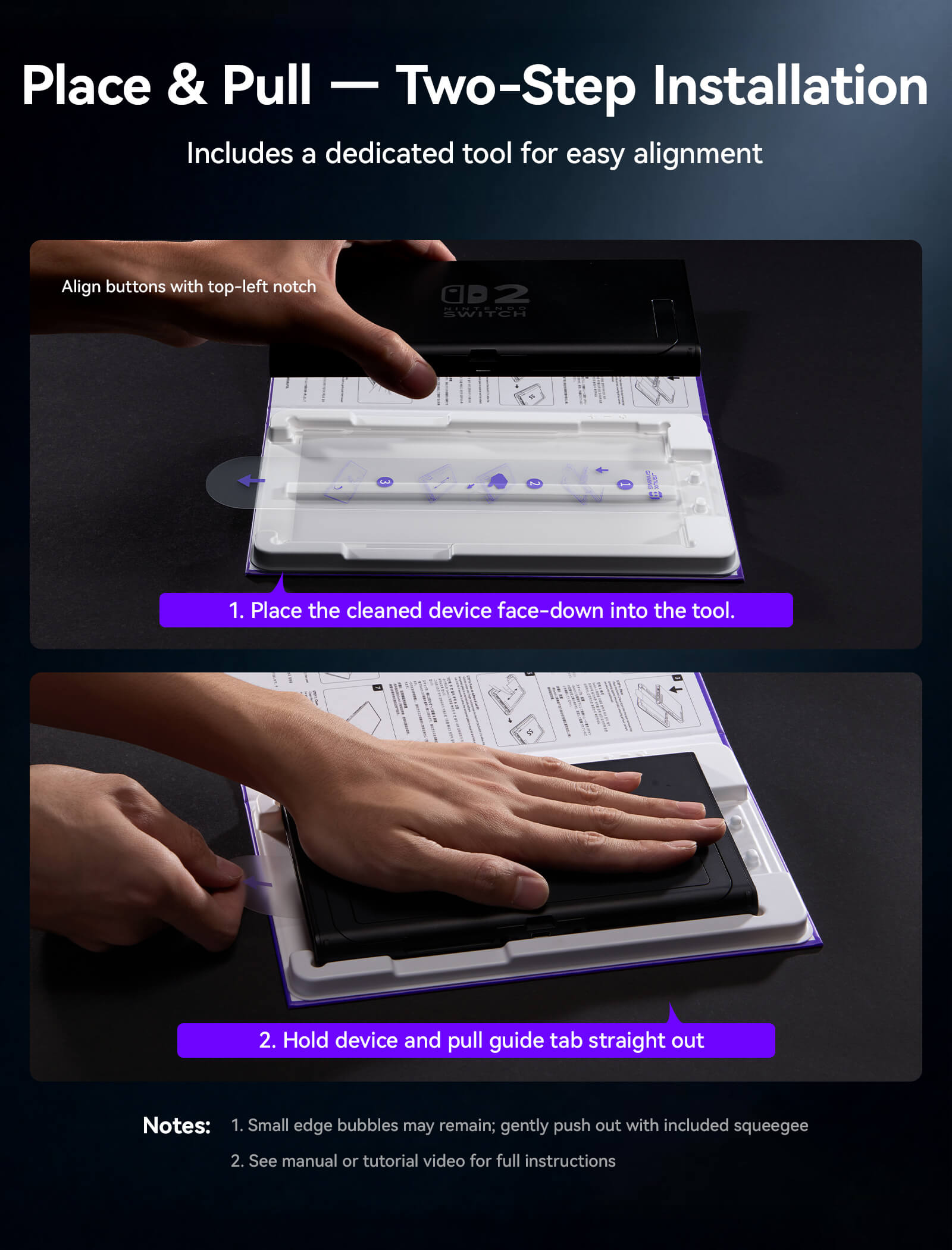 Obsidian AR Screen Protector for Switch 2