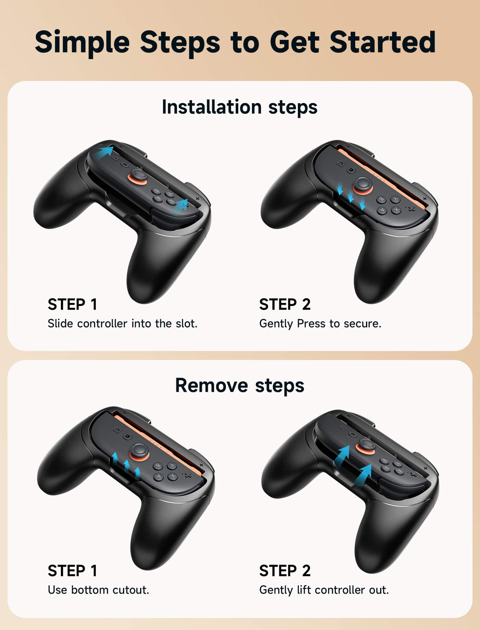 JoyVerse | Single Joy-Con Grip for Switch 2