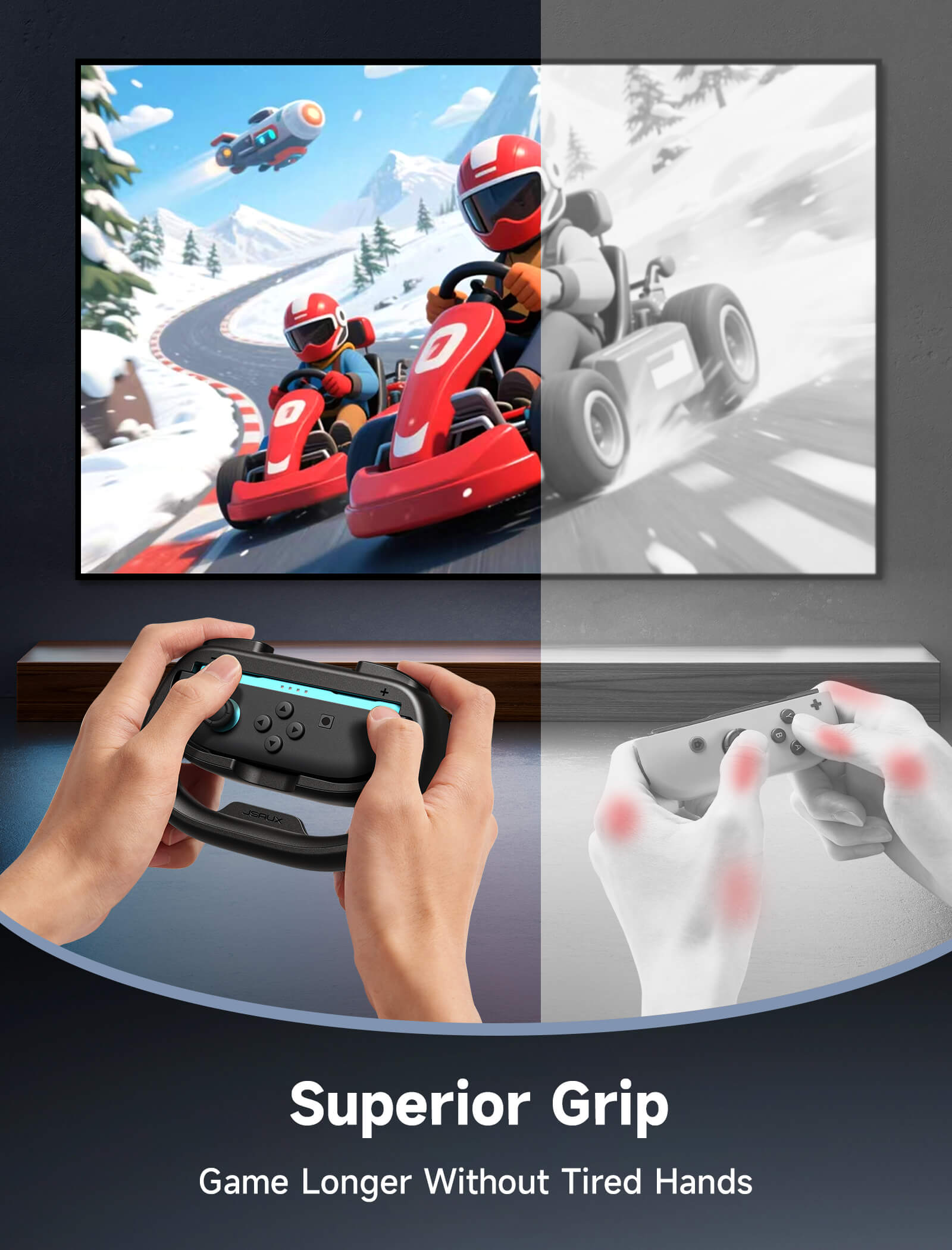 Switch 2 赛车方向盘