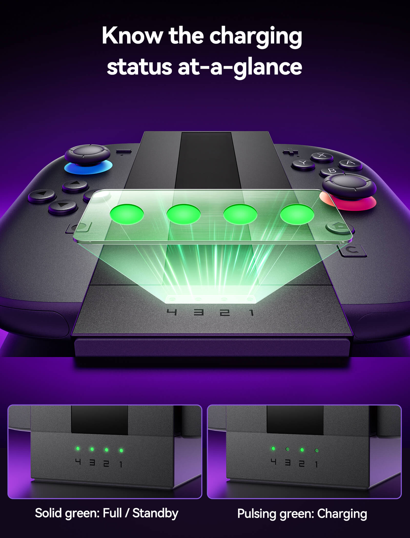 EnergyFlow Joy-Con Charging Dock for Switch 2