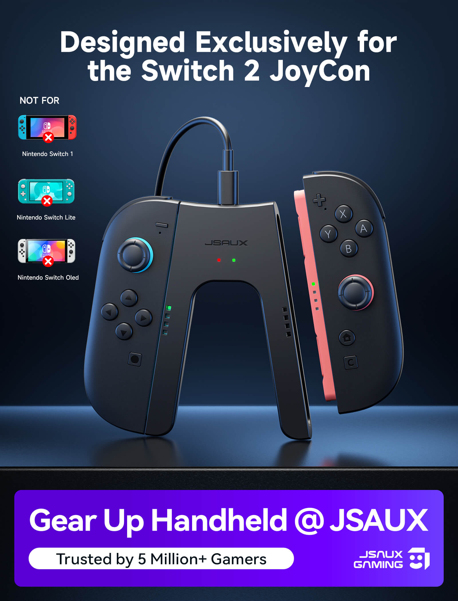 JoyVerse Joy-Con Switch 2 充电手柄
