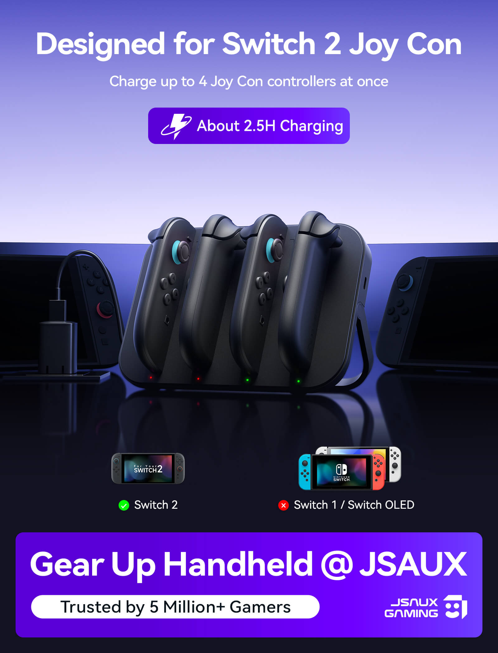 Joy-Con Charging Station for Switch 2