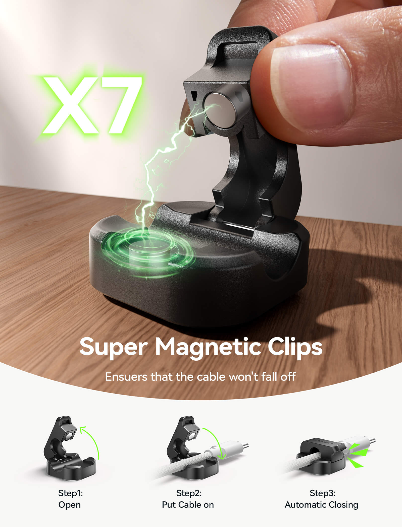 Magnetic Cable Clip