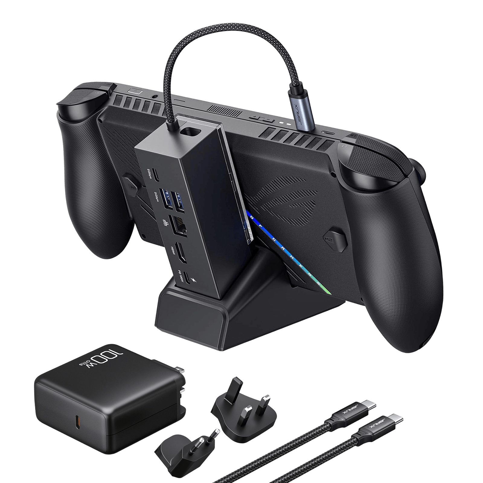 #style_black dock & 100w charger set