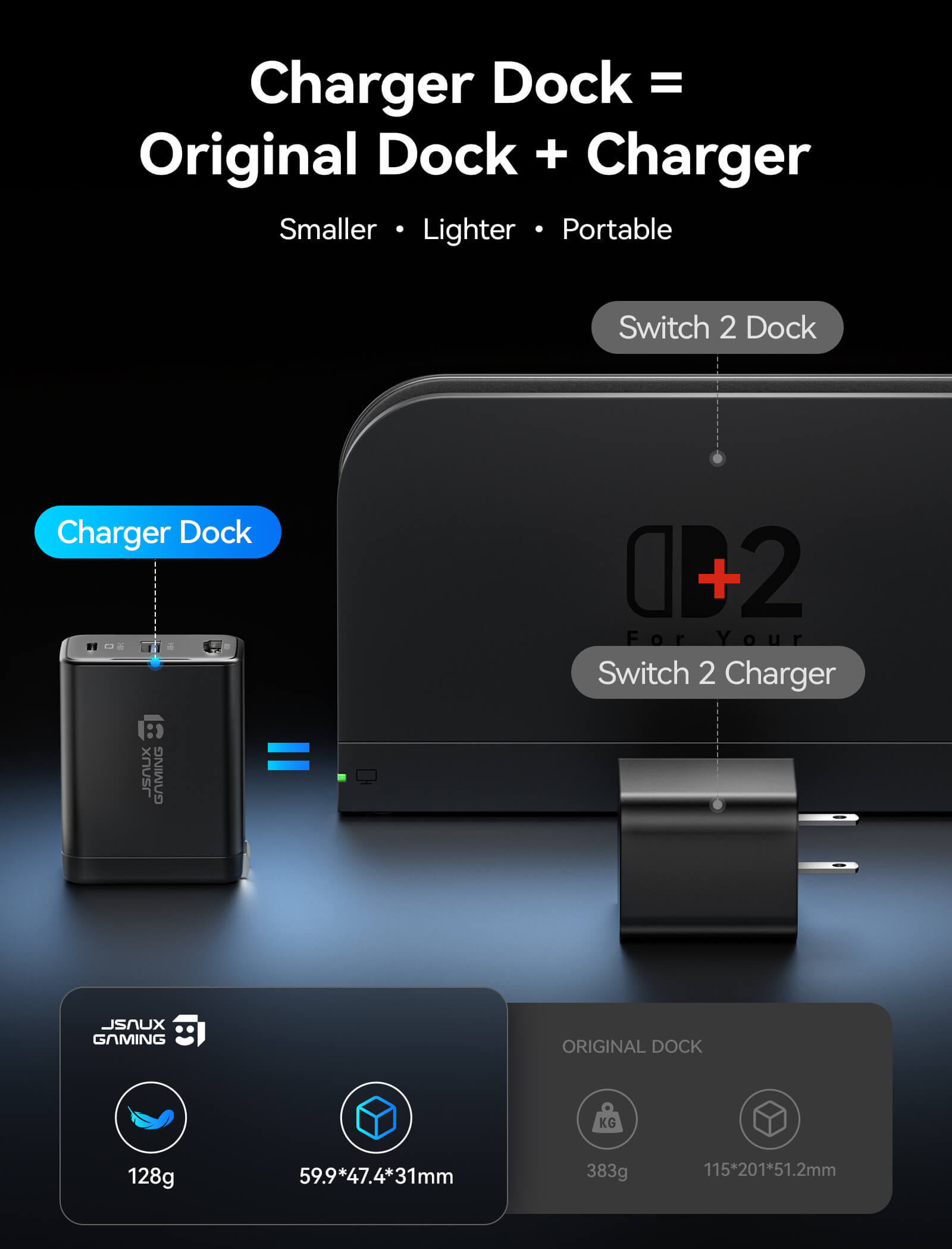 OmniCentro Charger Dock for Switch 2