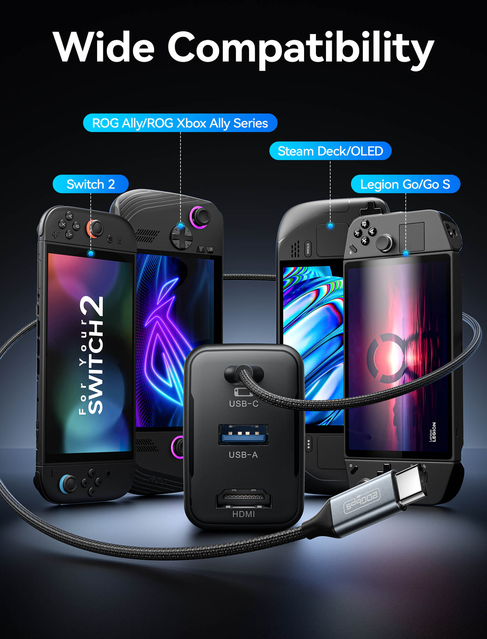 OmniCentro Charger Dock for Switch 2