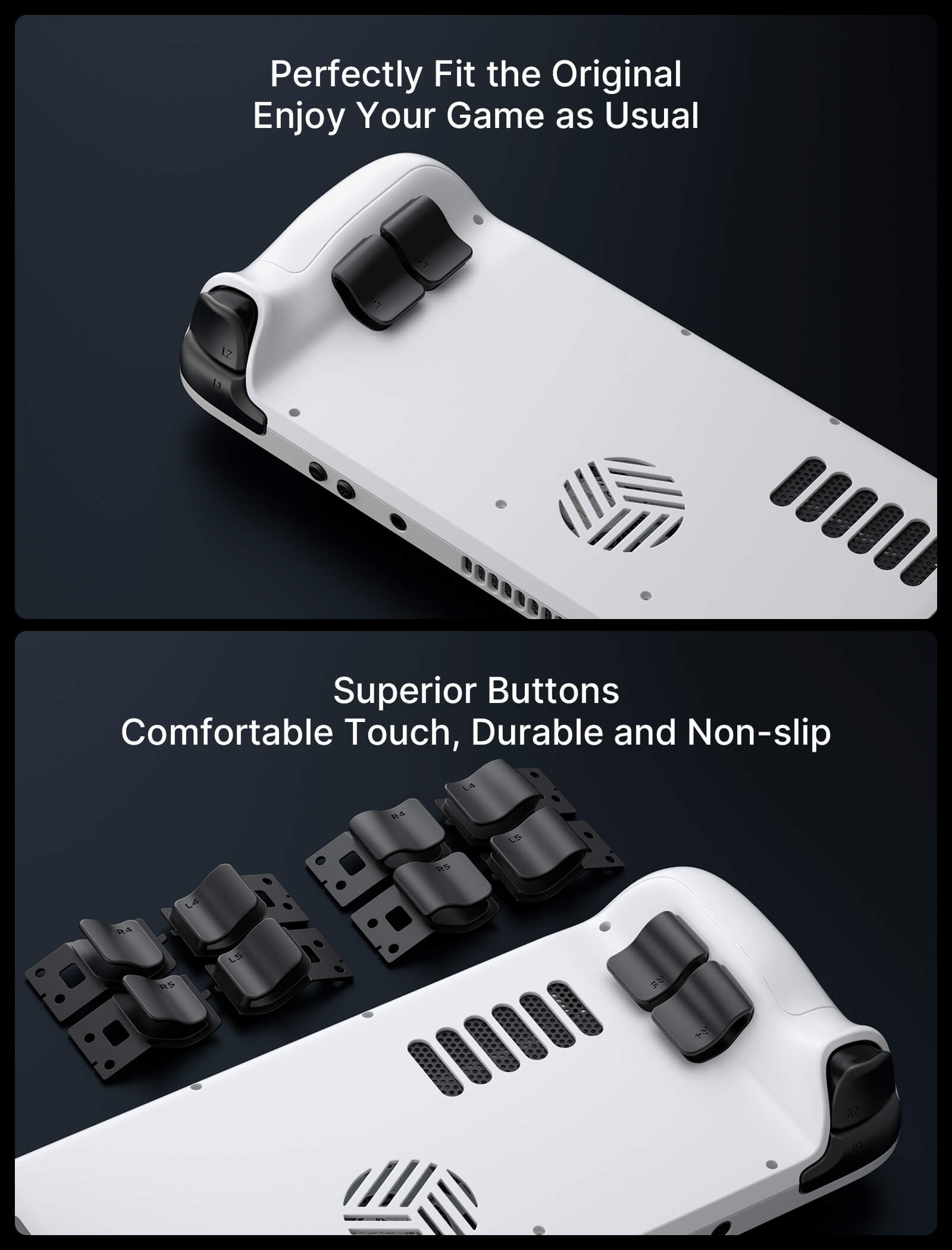 #style(not for oled)_front cover & back plate vents