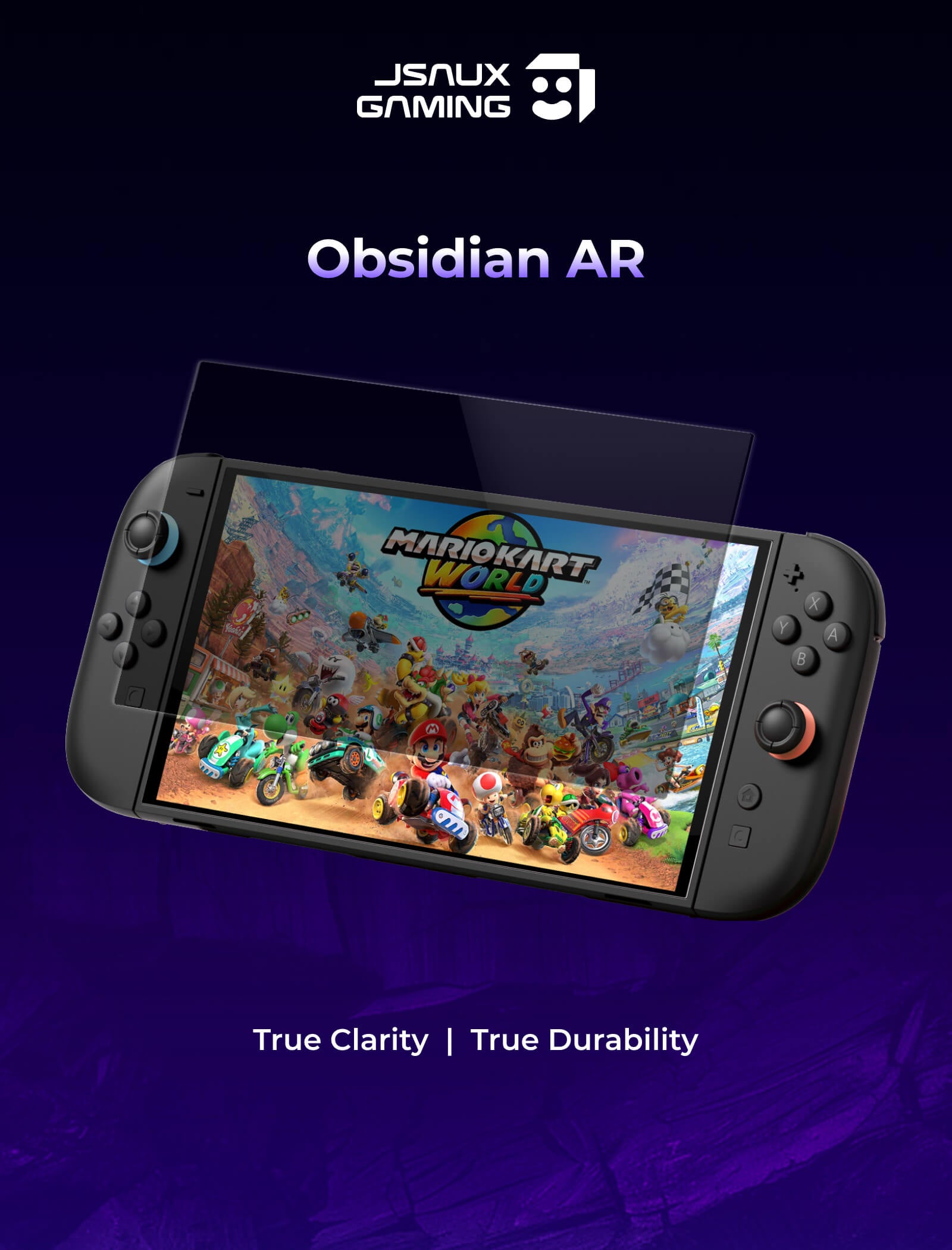 Switch 2用 Obsidian AR スクリーンプロテクター