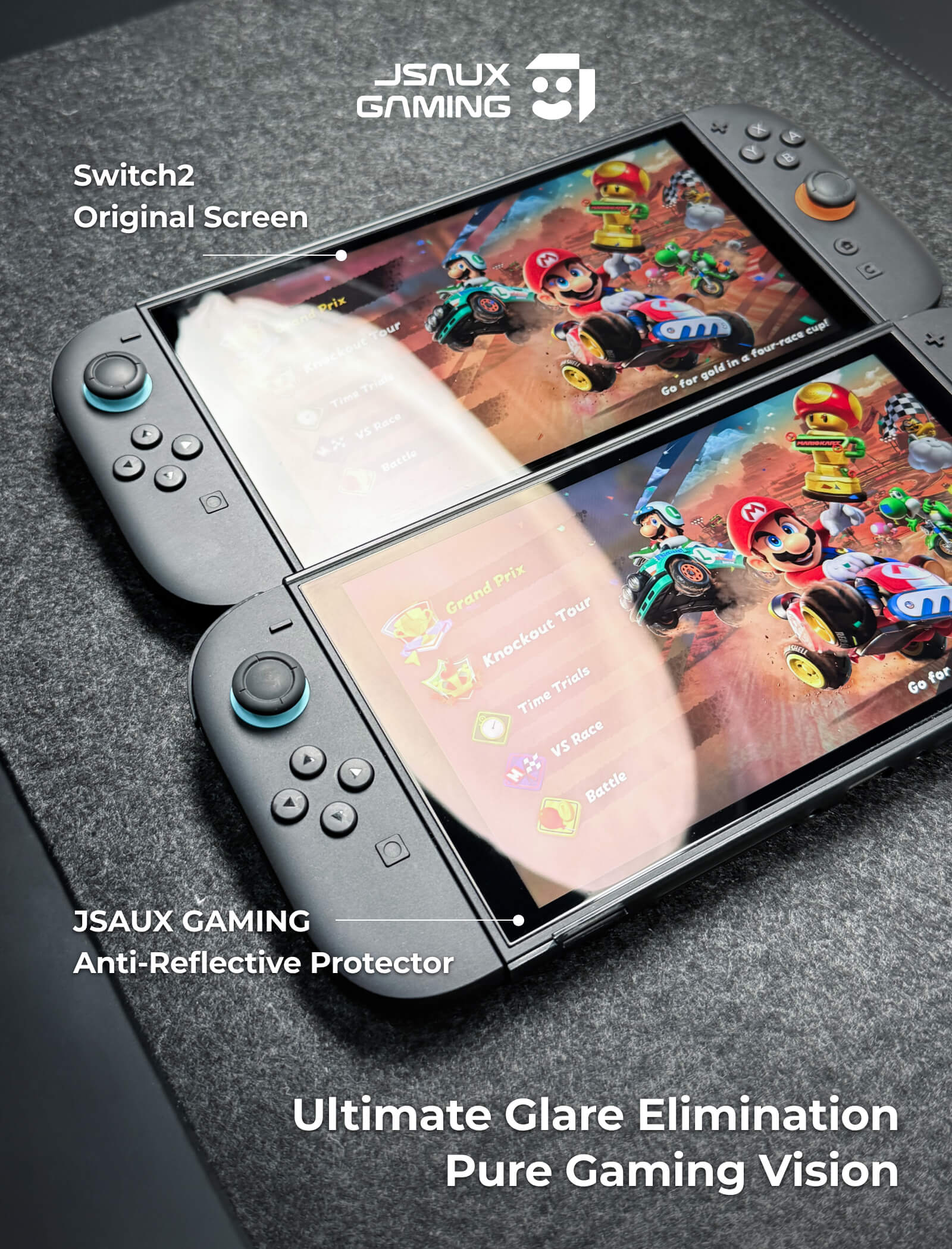 Switch 2用 Obsidian AR スクリーンプロテクター