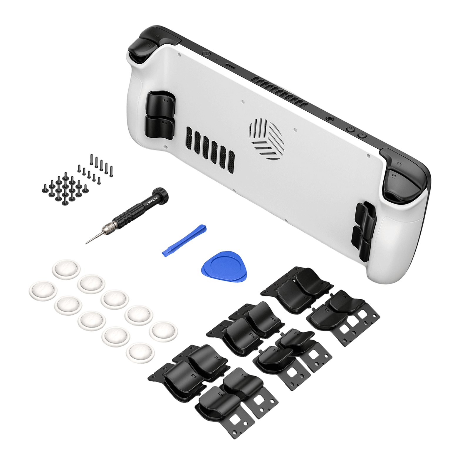 Vents Transparent Back Plate for Steam Deck LCD & OLED