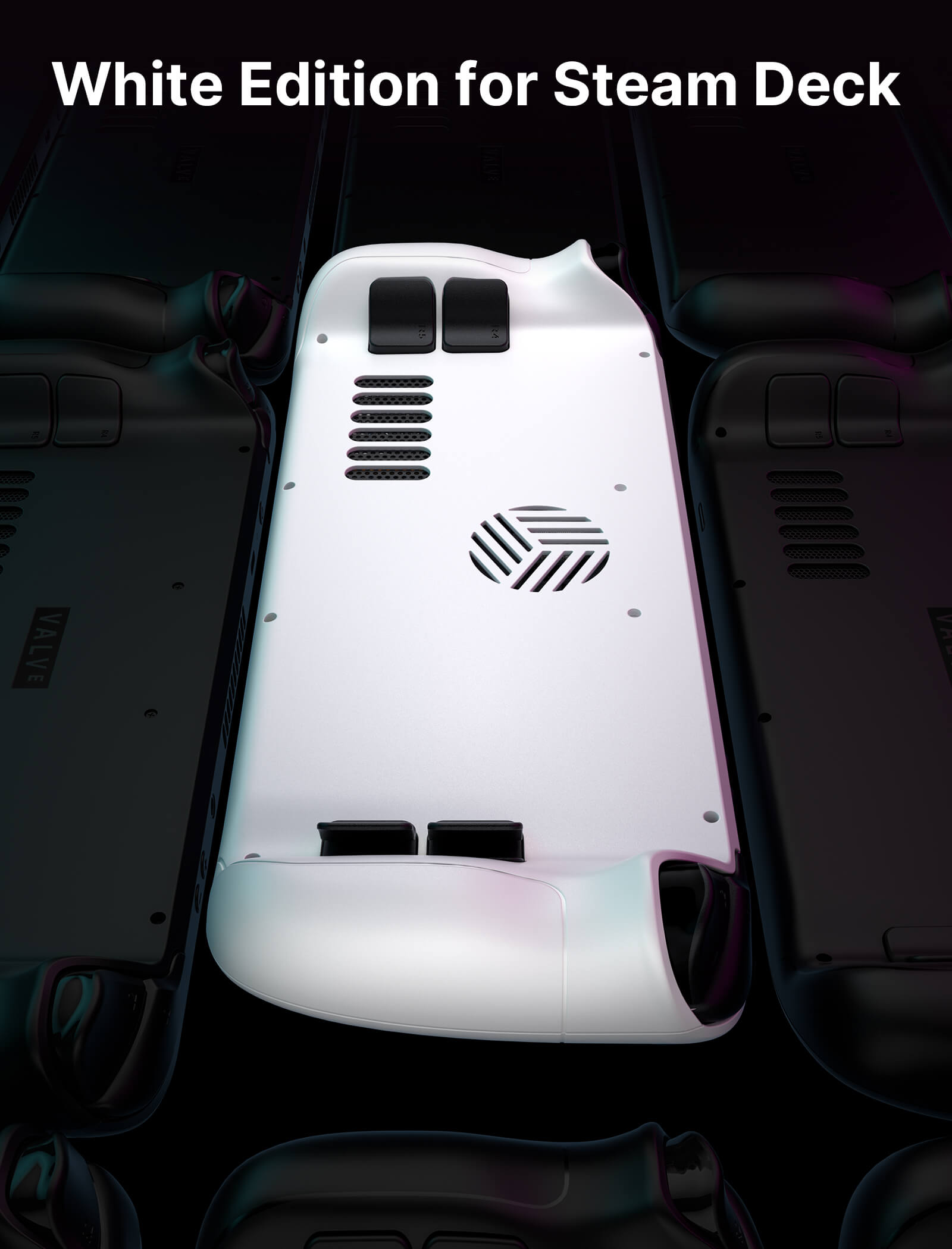 Vents Transparent Back Plate for Steam Deck LCD & OLED