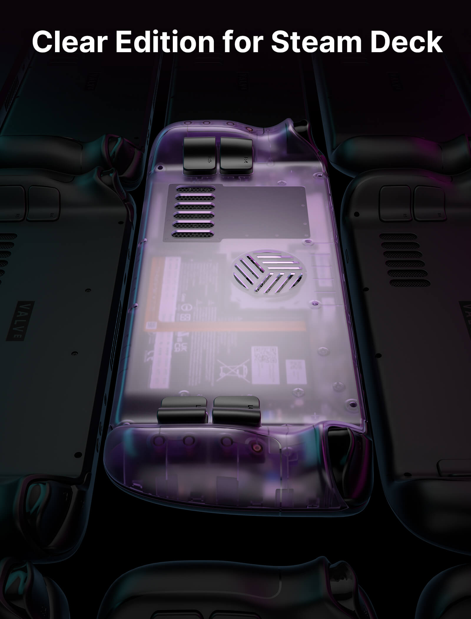 #style(not for oled)_front cover & back plate vents & anti-glare screen