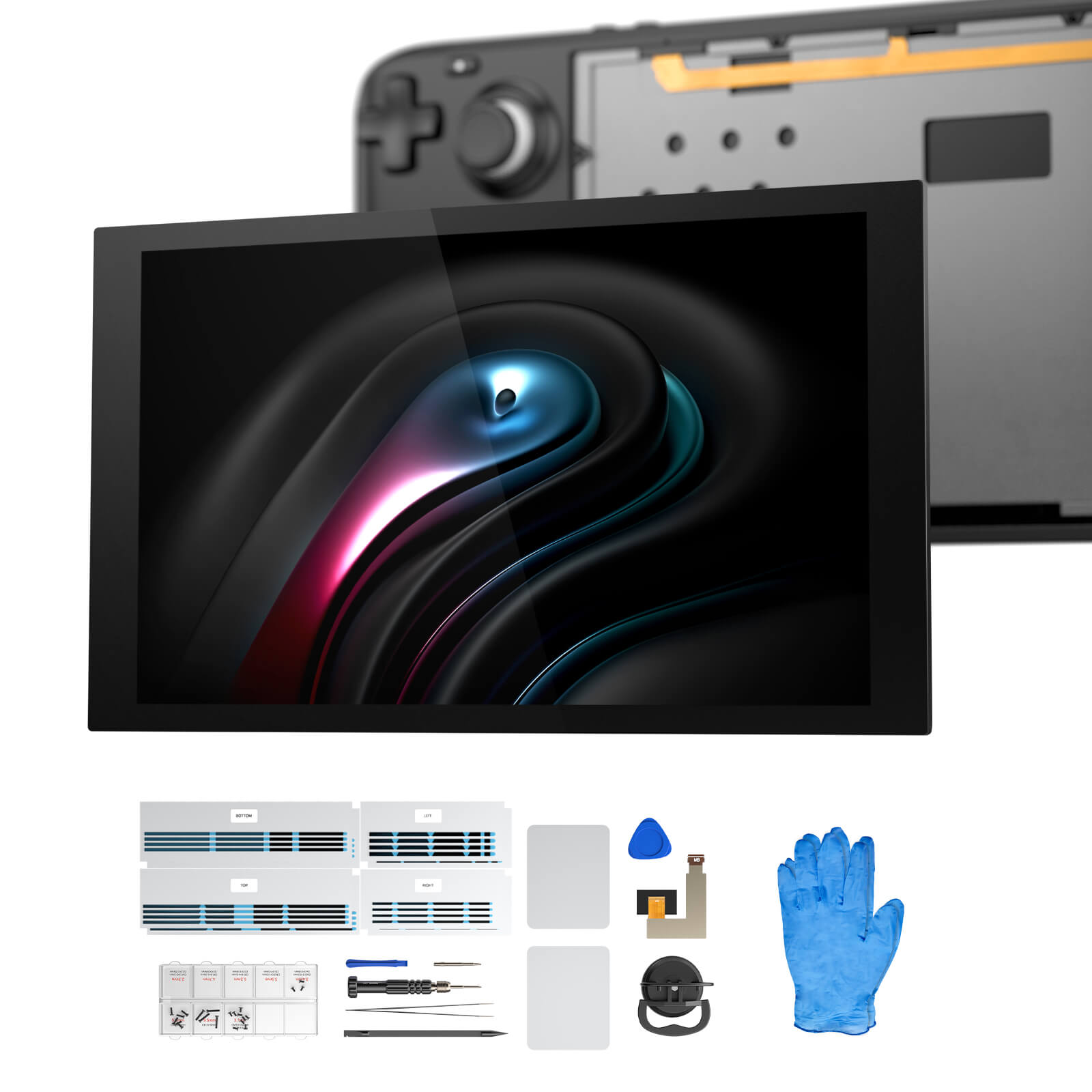 #style(not for oled)_front cover & back plate vents & anti-glare screen