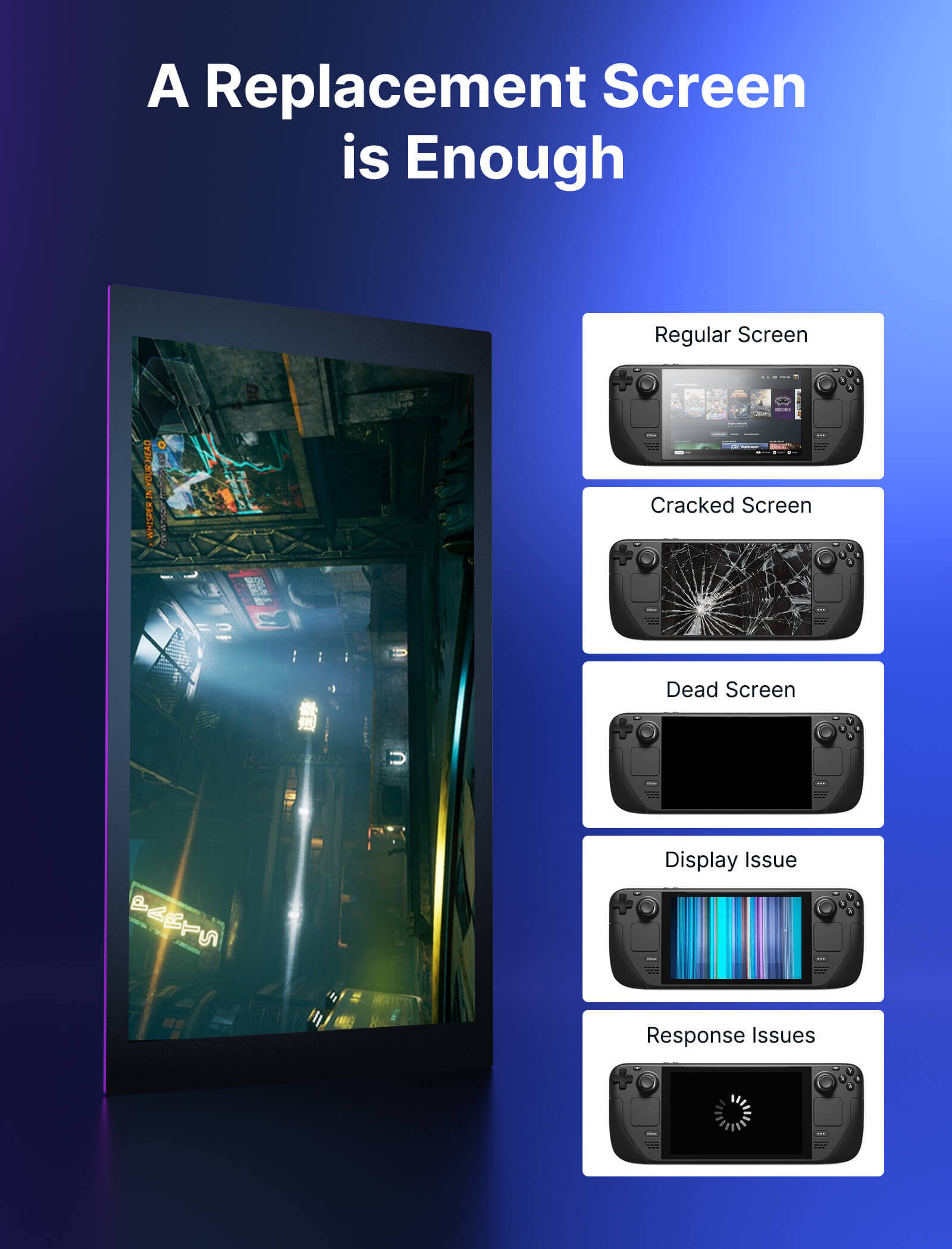 #style(not for oled)_front cover & anti-glare screen