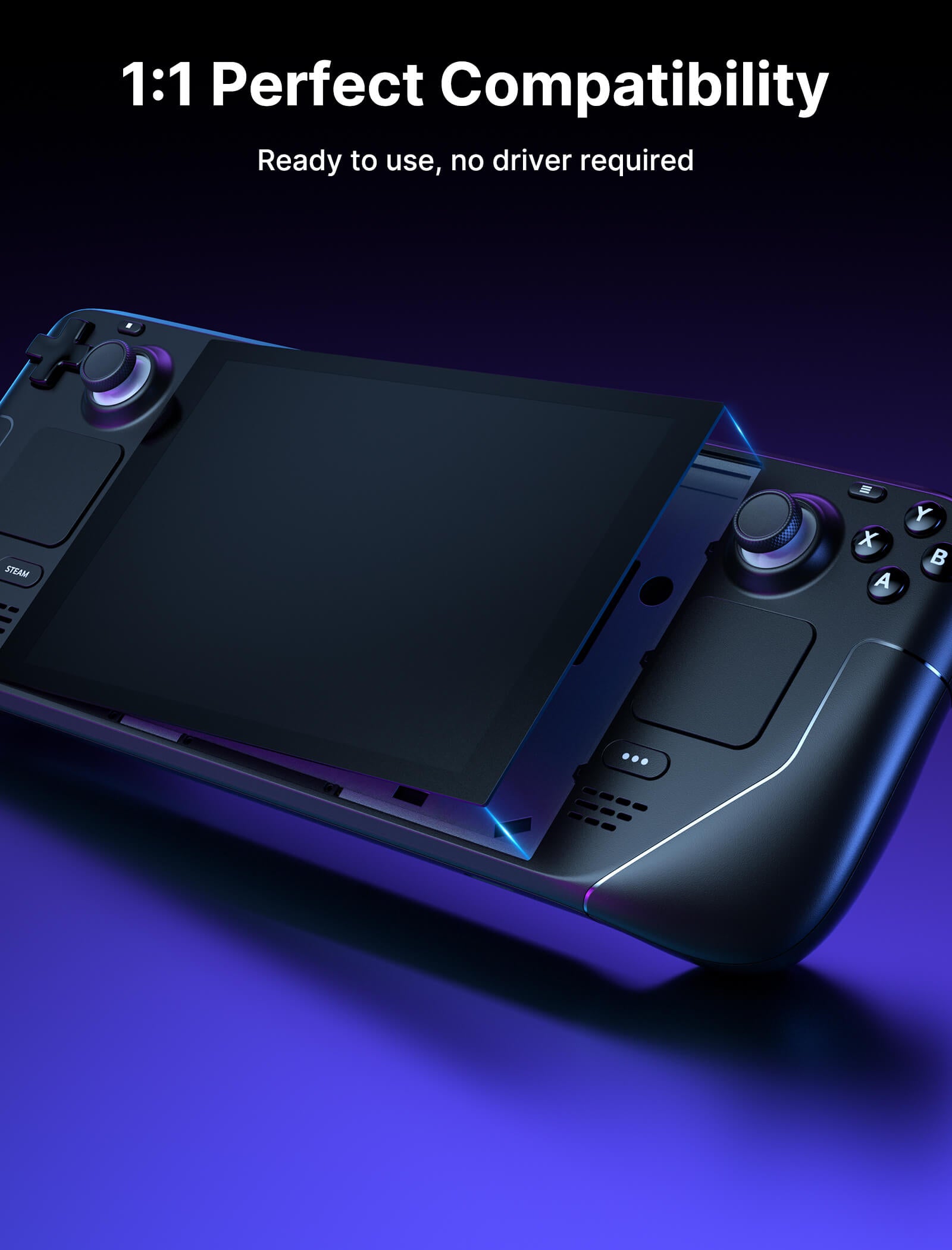 #style(not for oled)_front cover & back plate vents & anti-glare screen