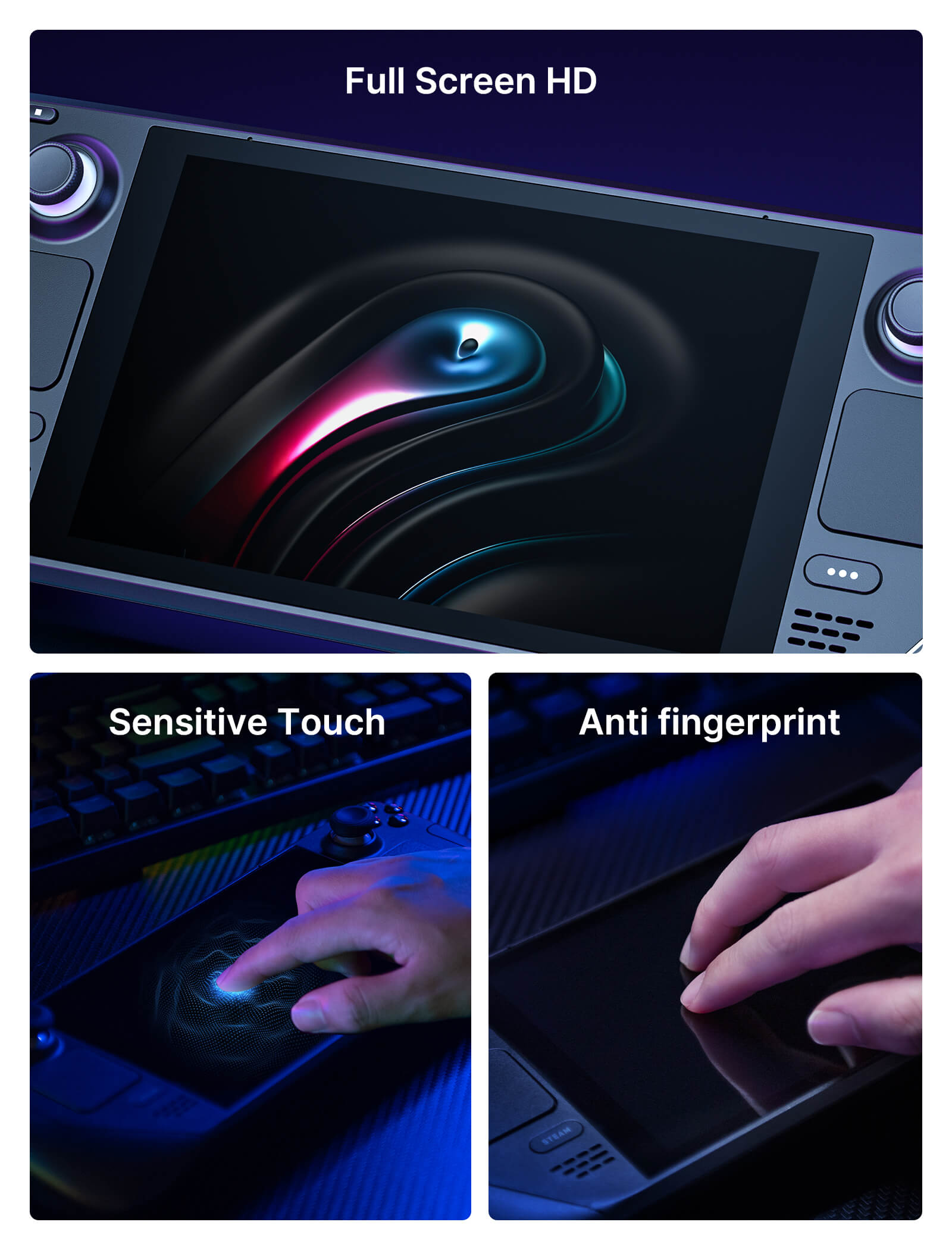 #style(not for oled)_front cover & anti-glare screen