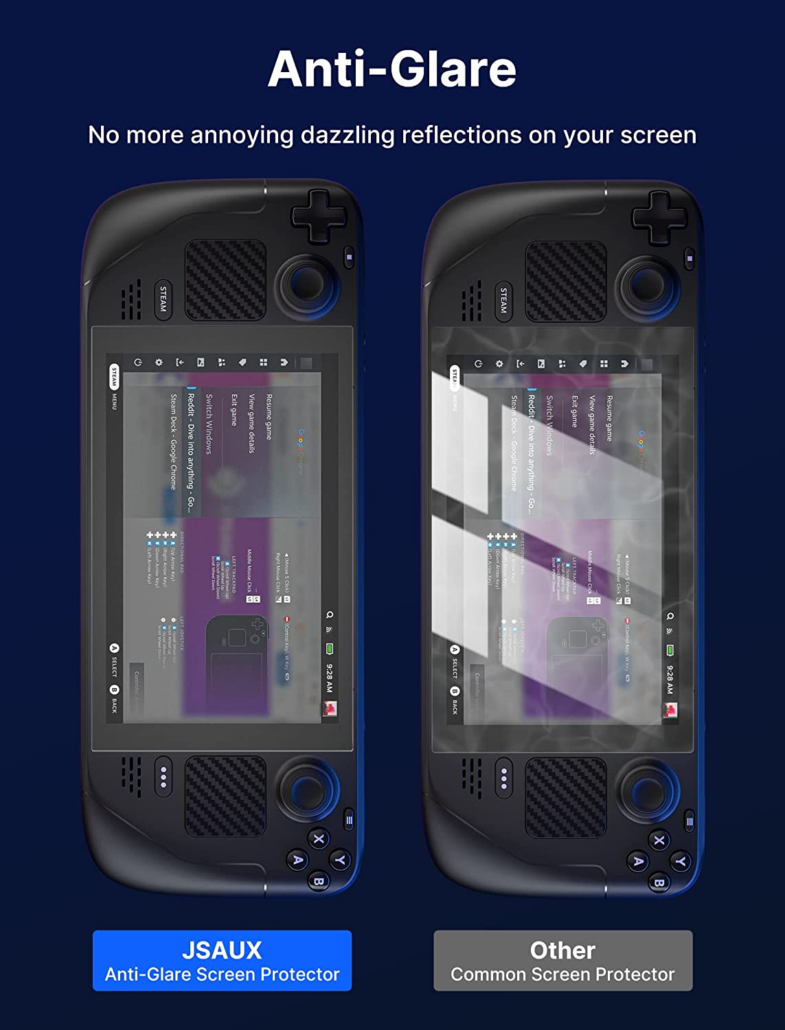 Anti-Glare Screen Protector for Steam Deck
