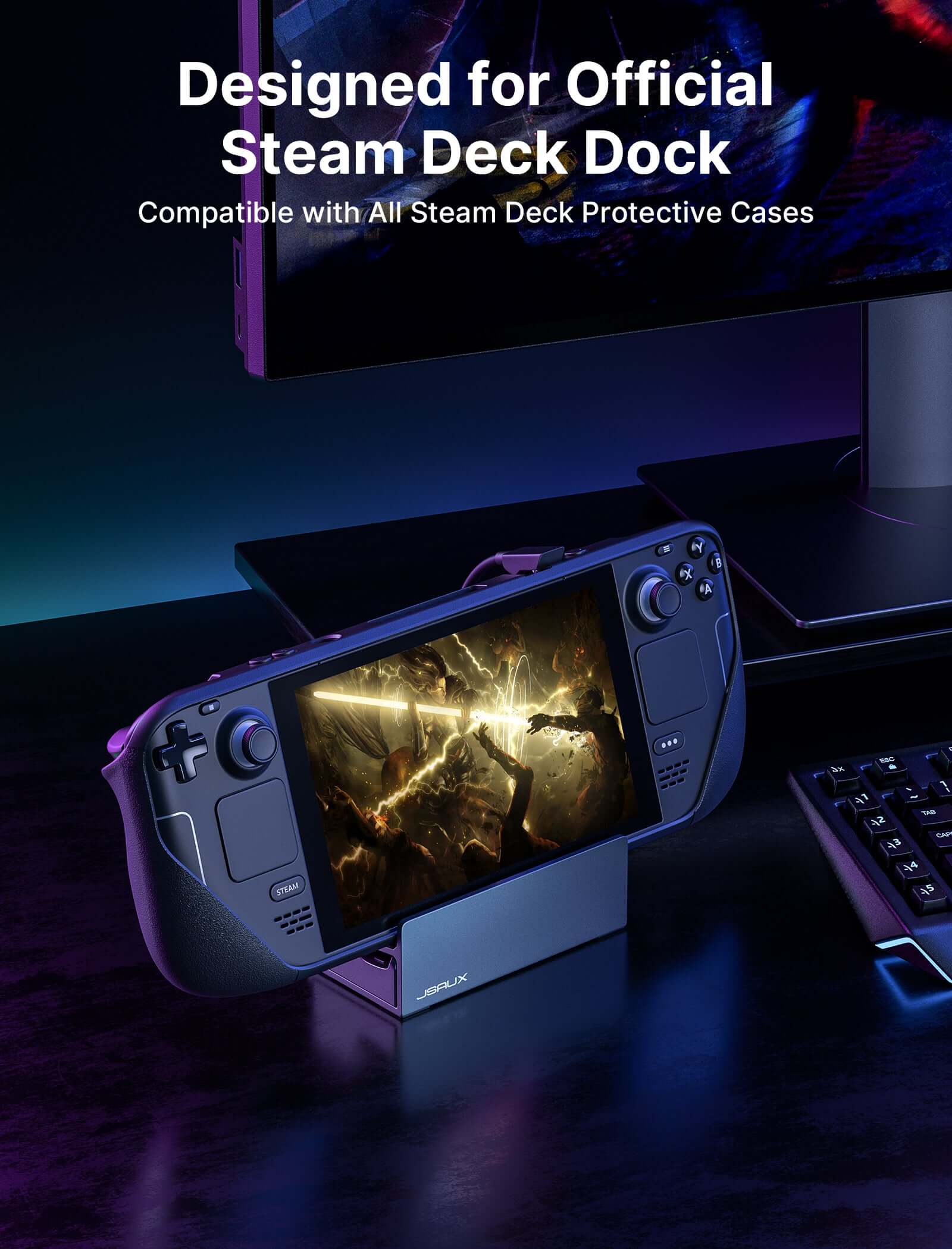 Anti-Slip Stand for Steam Deck Dock
