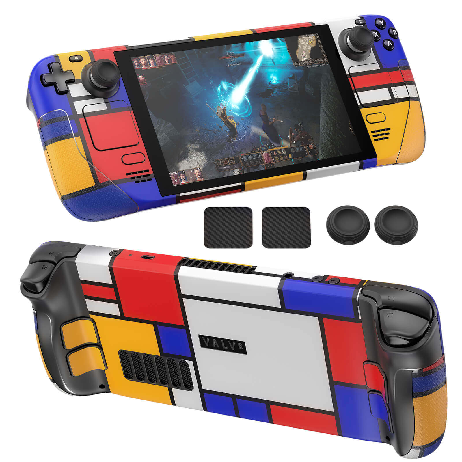 Full Set Protective Skin for Steam Deck#style_mondrian