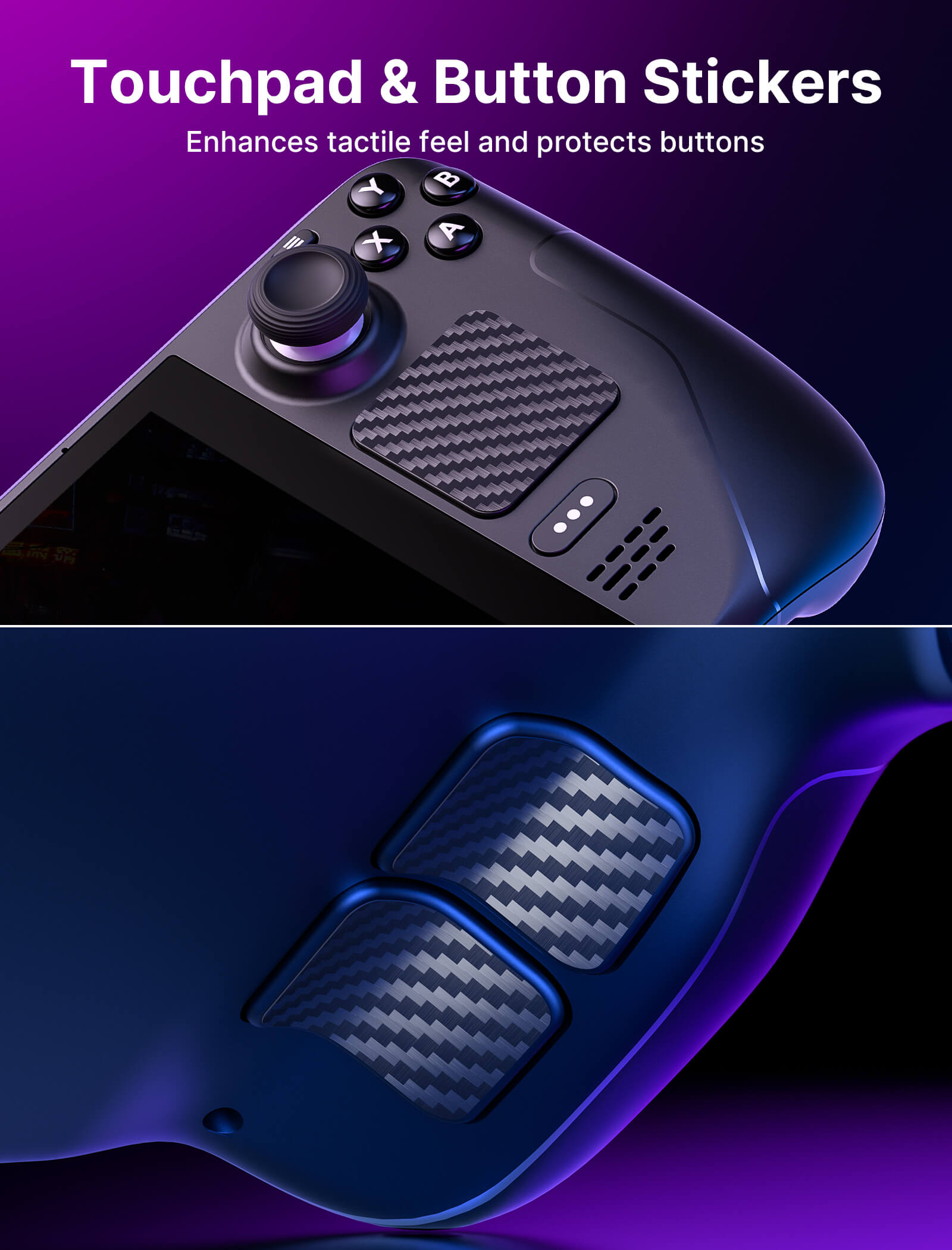 Full Set Protective Skin for Steam Deck#style_ice blast