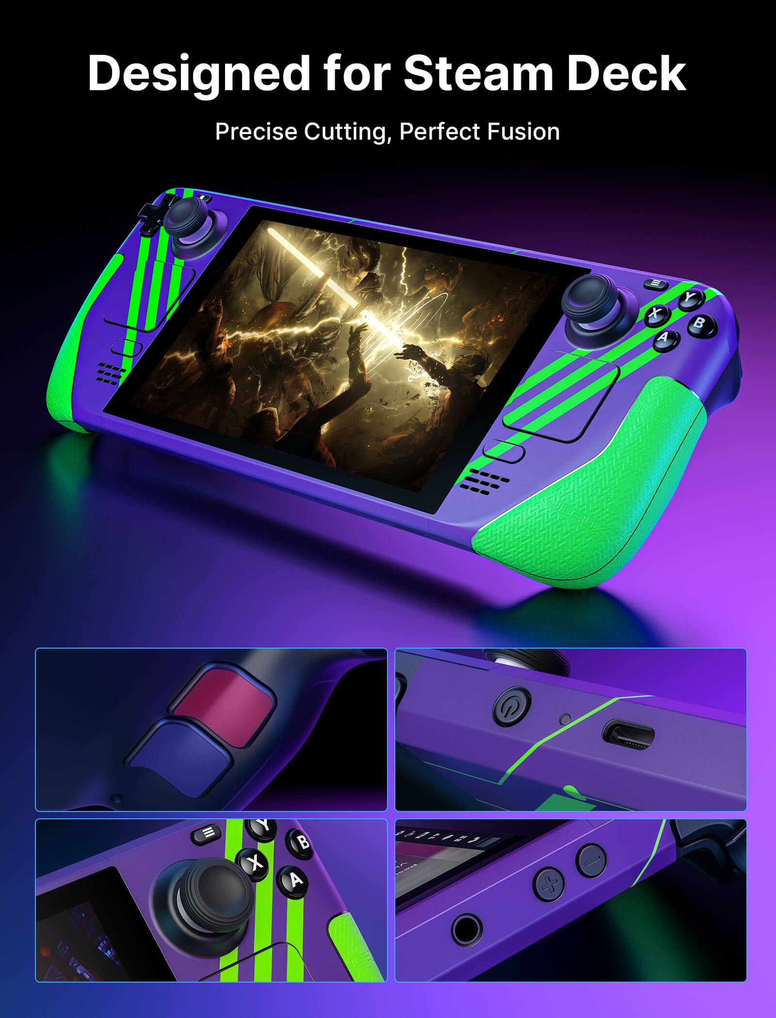 Full Set Protective Skin for Steam Deck#style_berserk