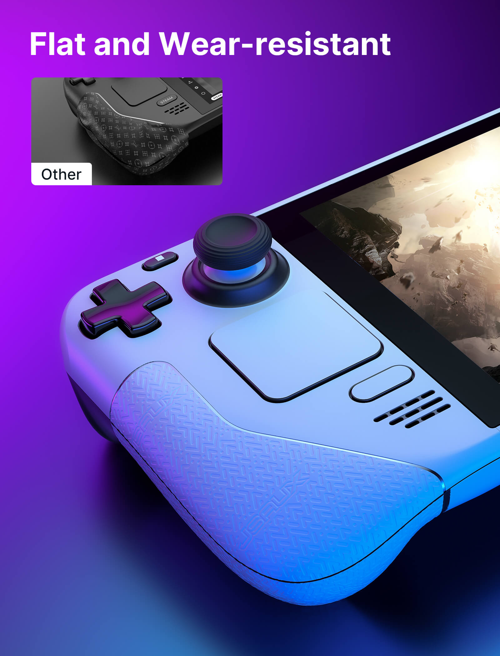 Full Set Protective Skin for Steam Deck#style_ice blast