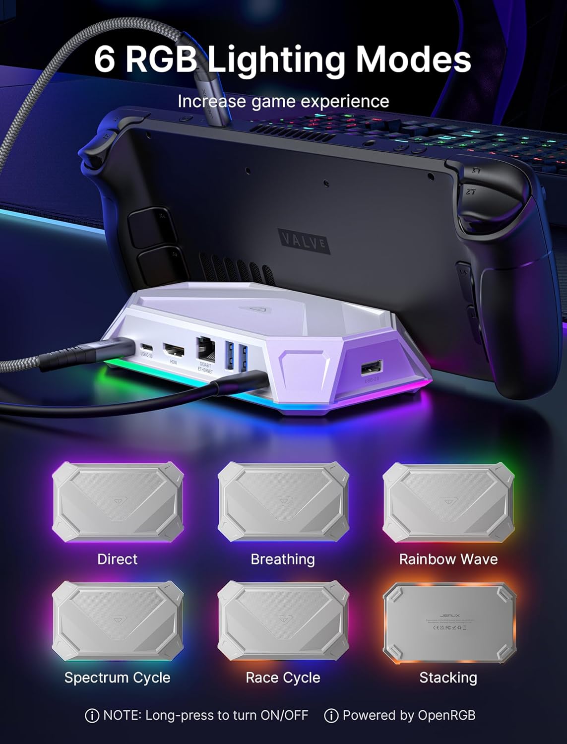 rgb docking station#size_hb0801