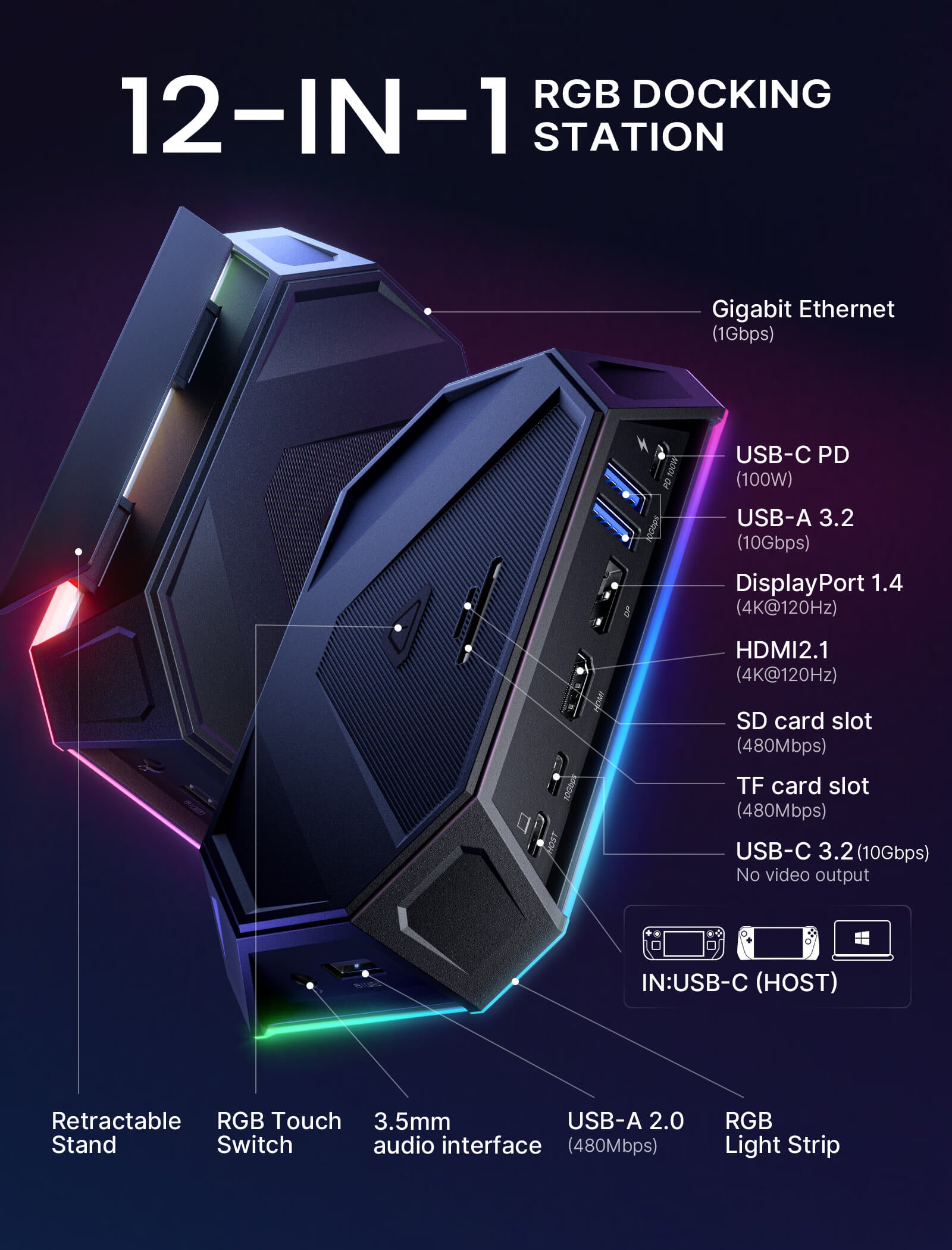 rgb docking station#size_hb1201